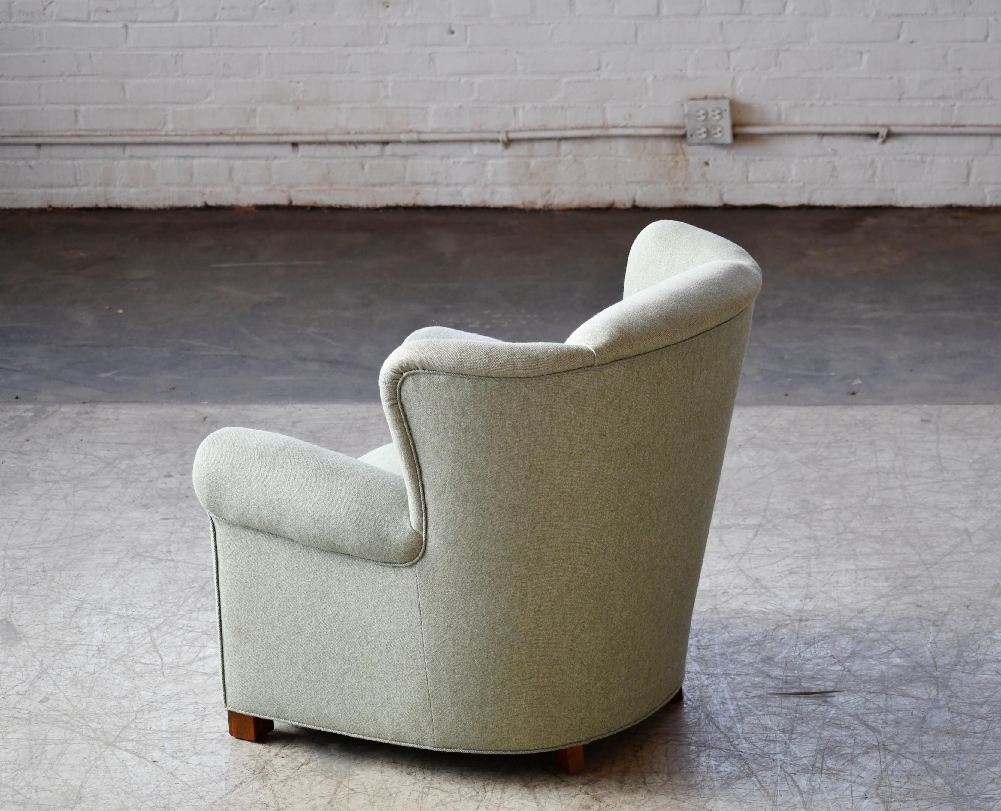 Danish 1940s Fritz Hansen Style Club or Lounge Chair 3