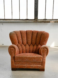 Dänischer Clubsessel Modell 1518 von Fritz Hansen aus den 1940er Jahren