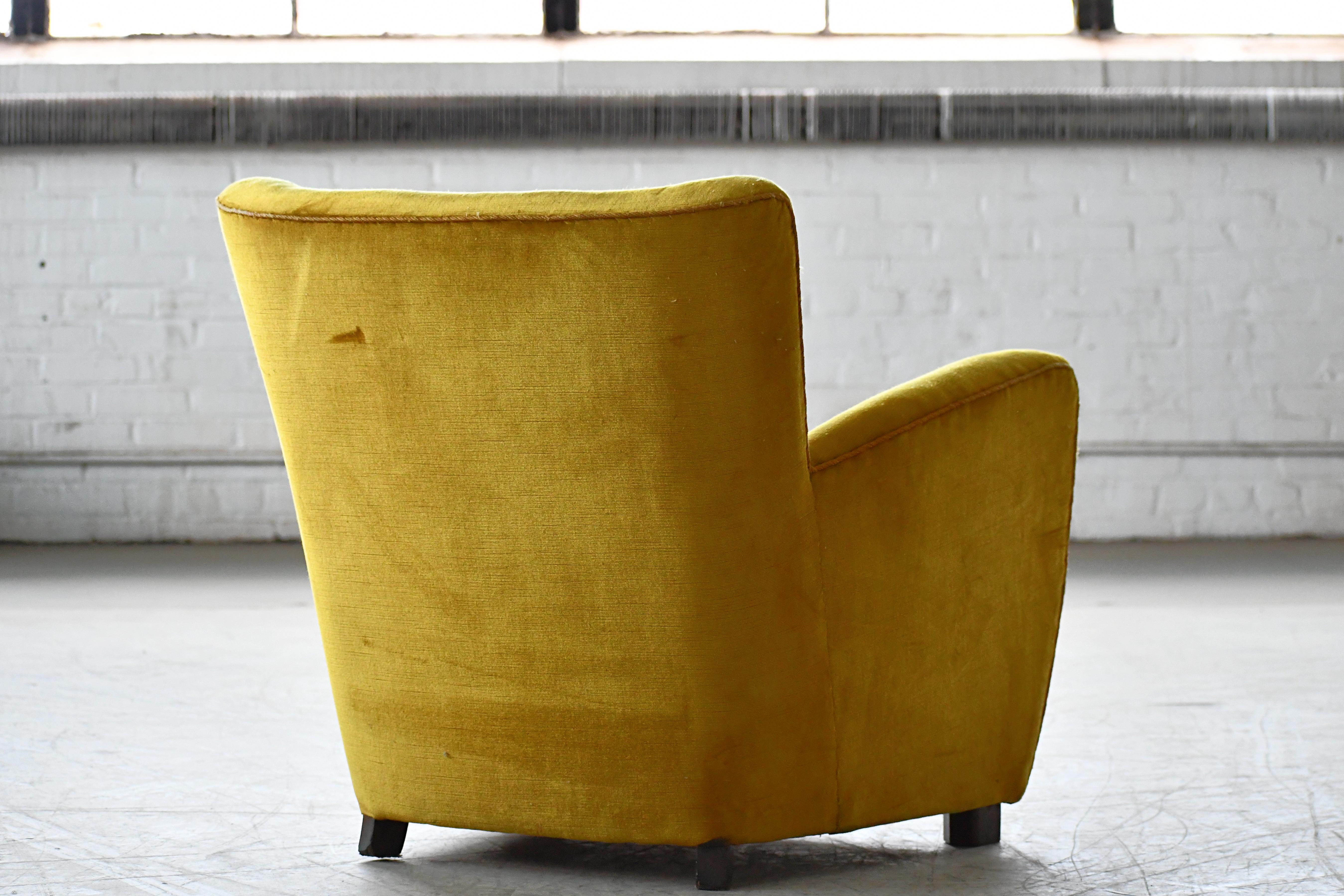 Danish 1940s Lounge Chair attributed to Master Carpenter, Georg Kofoed 4