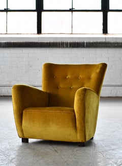 Danish 1940s Lounge Chair attributed to Master Carpenter, Georg Kofoed