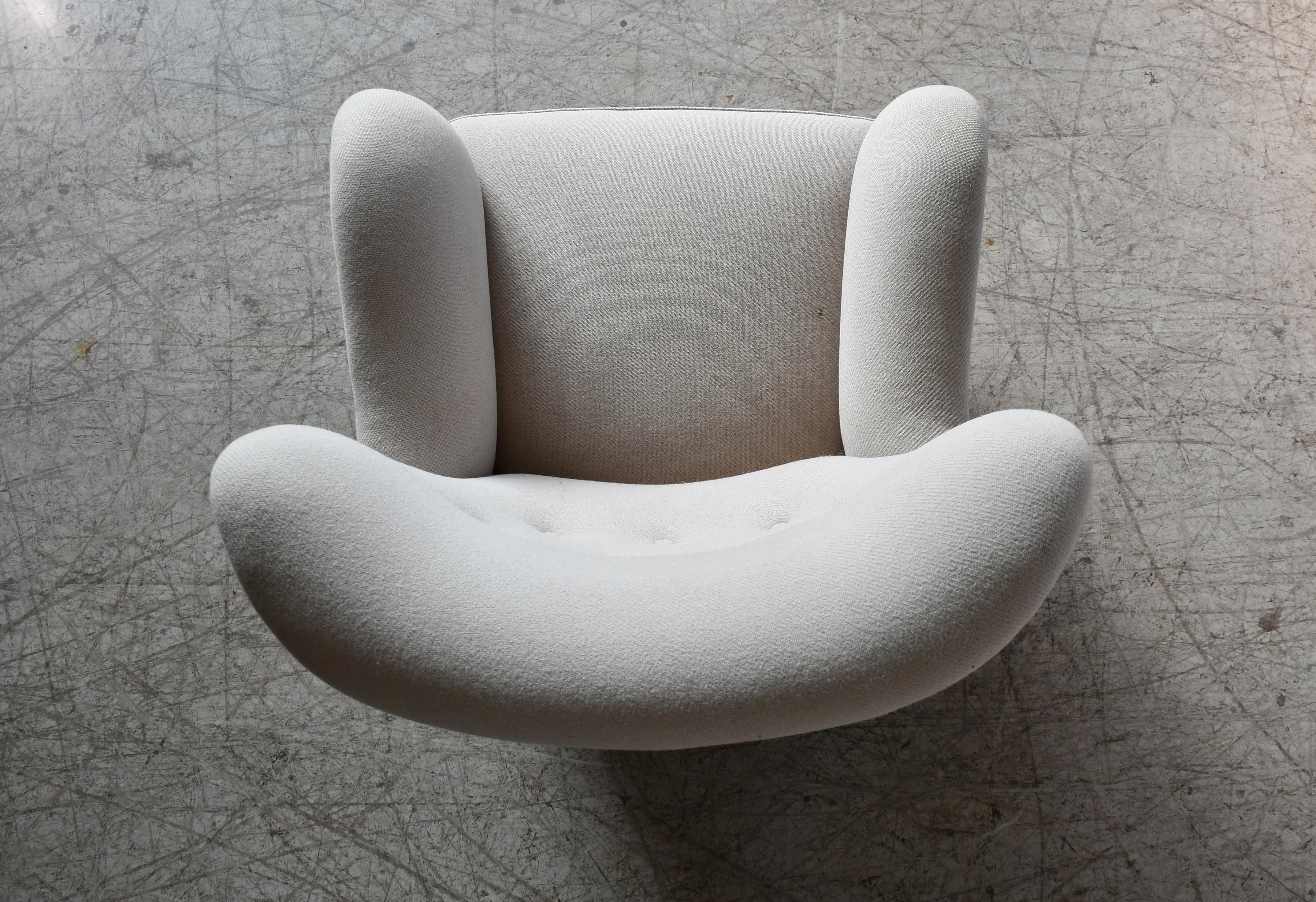 Silla danesa de salón de los años 40 Forma orgánica Mogens Lassen Estilo V mediados del siglo XX en venta
