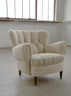 Danish 1940s Lowback Easy Lounge Chair