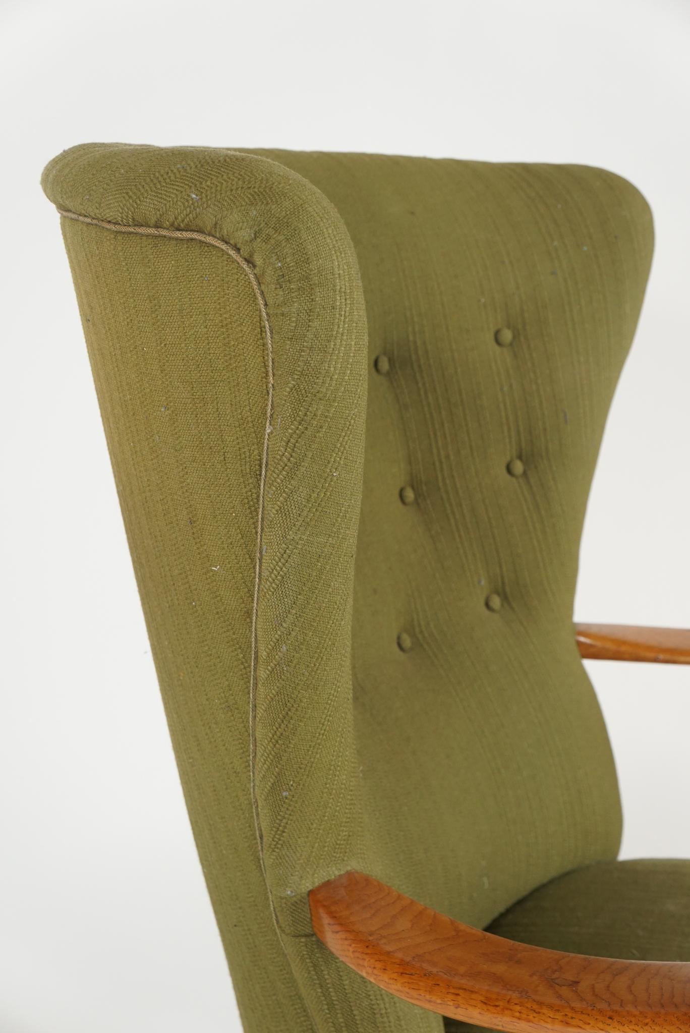 Danish 1940s Armchair by Alfred Christensen In Good Condition In Hudson, NY