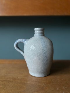 1940s Salt Glazed Liquor Bottle Vase