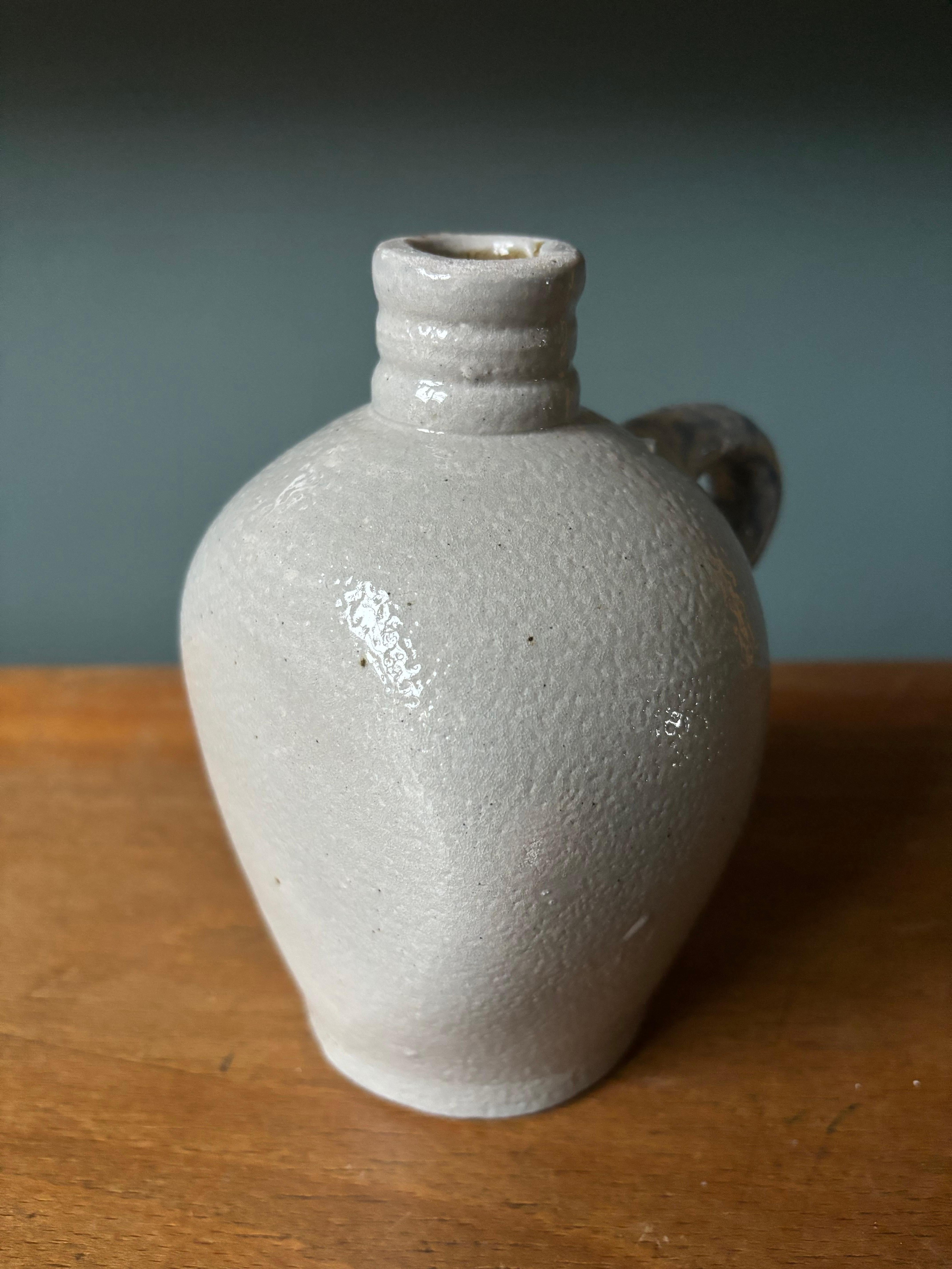 Mid-Century Modern Danish 1940s Salt Glazed Liquor Bottle Vase For Sale