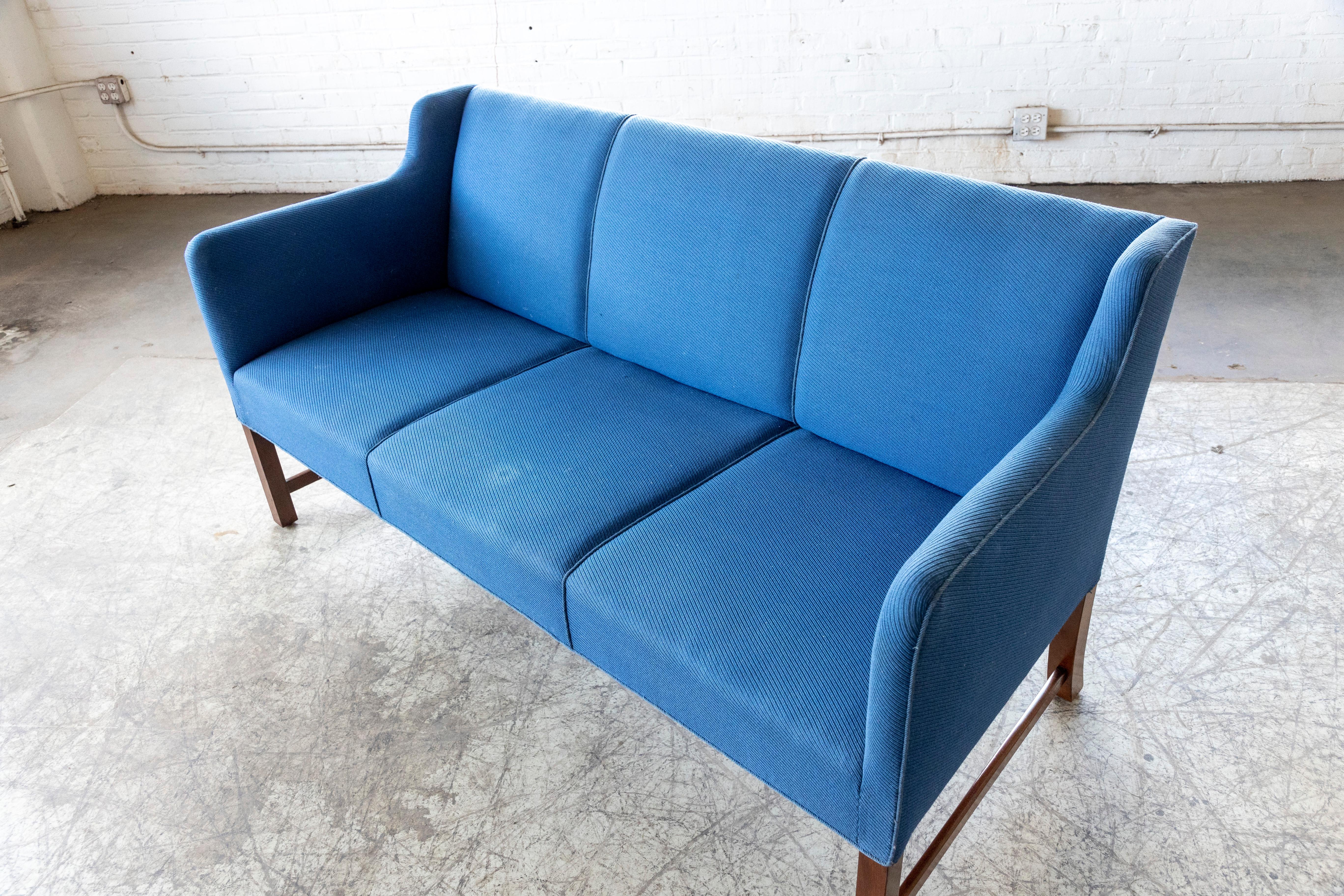 Danish 1940's Settee attributed To Ole Wanscher For Sale 4