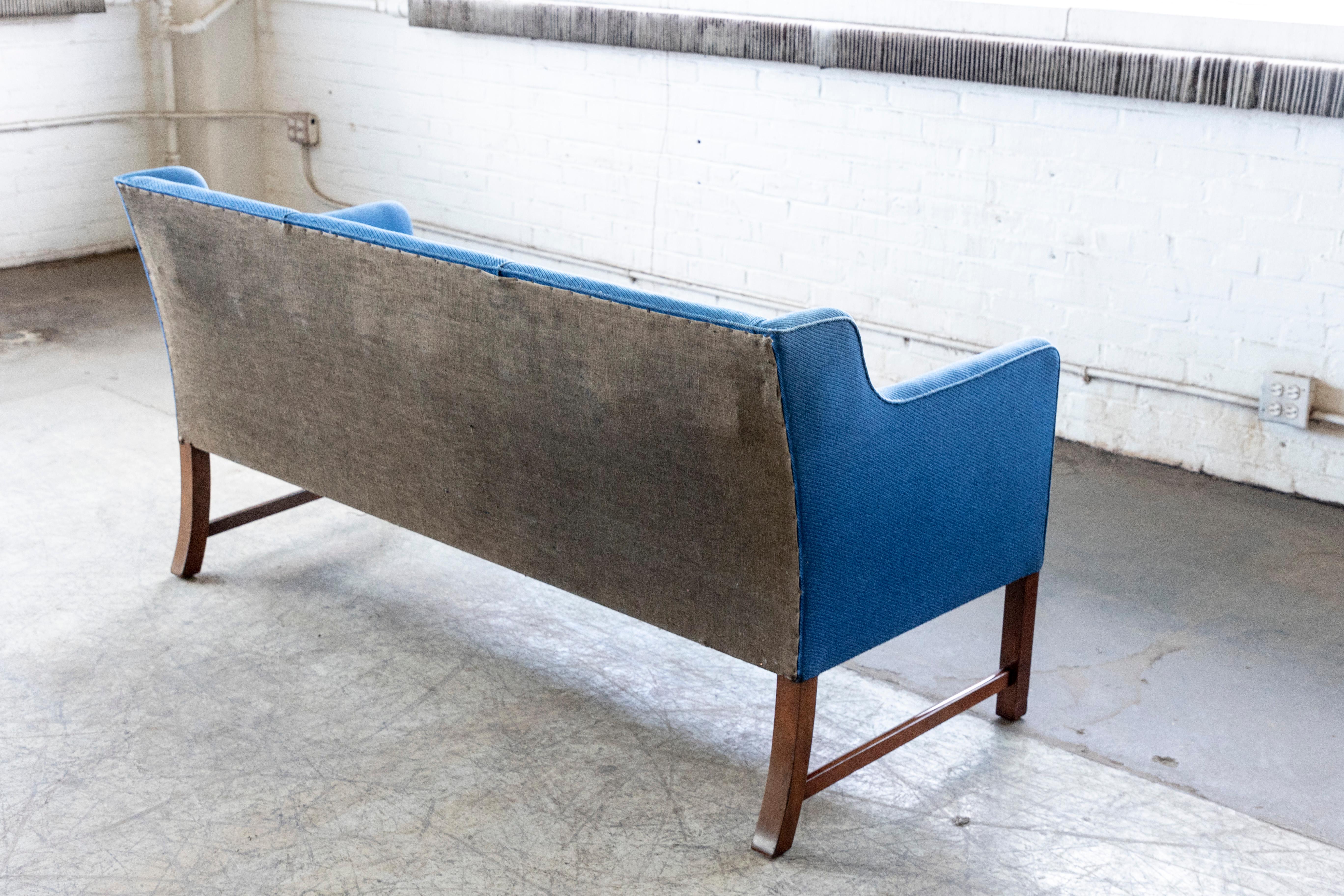 Danish 1940's Settee attributed To Ole Wanscher For Sale 6