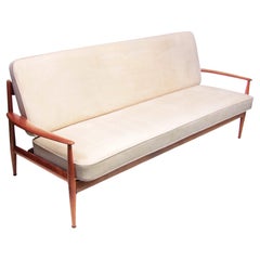 Danish 1950s 3-Seater Sofa in Teak by Grete Jalk for France & Daverkosen
