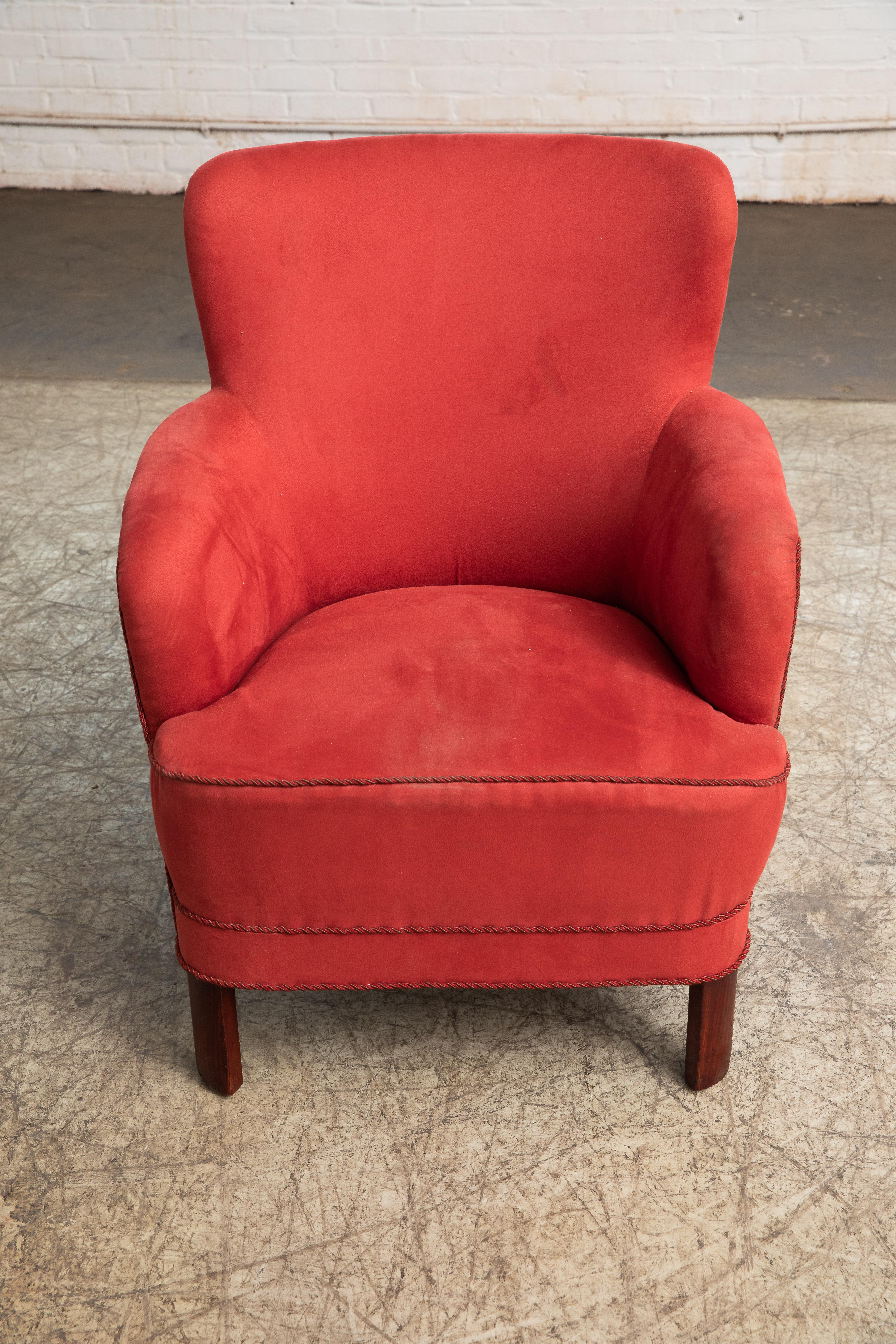 Danish 1950's Lounge Chair Attributed to Peter Hvidt & Orla Mølgaard-Nielsen 4
