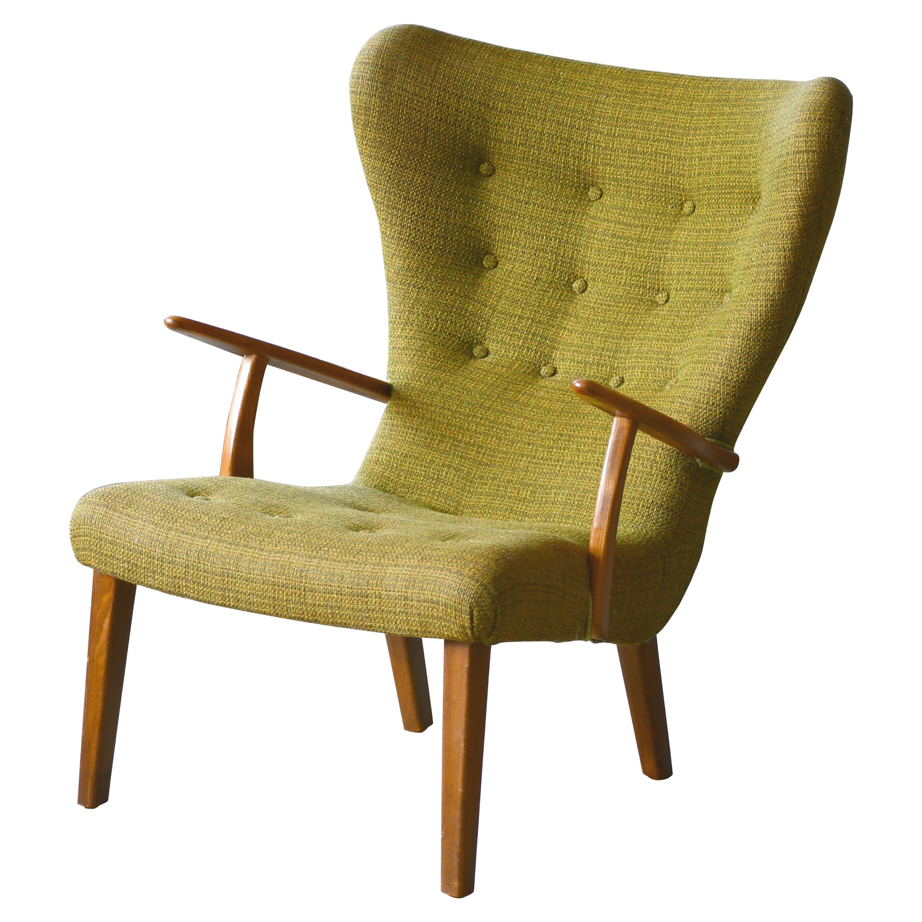 Danish 1950s Lounge Chair Model Pragh by Madsen and Schubell
