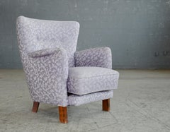 Danish 1950s Lounge Chair with Loose Cushion