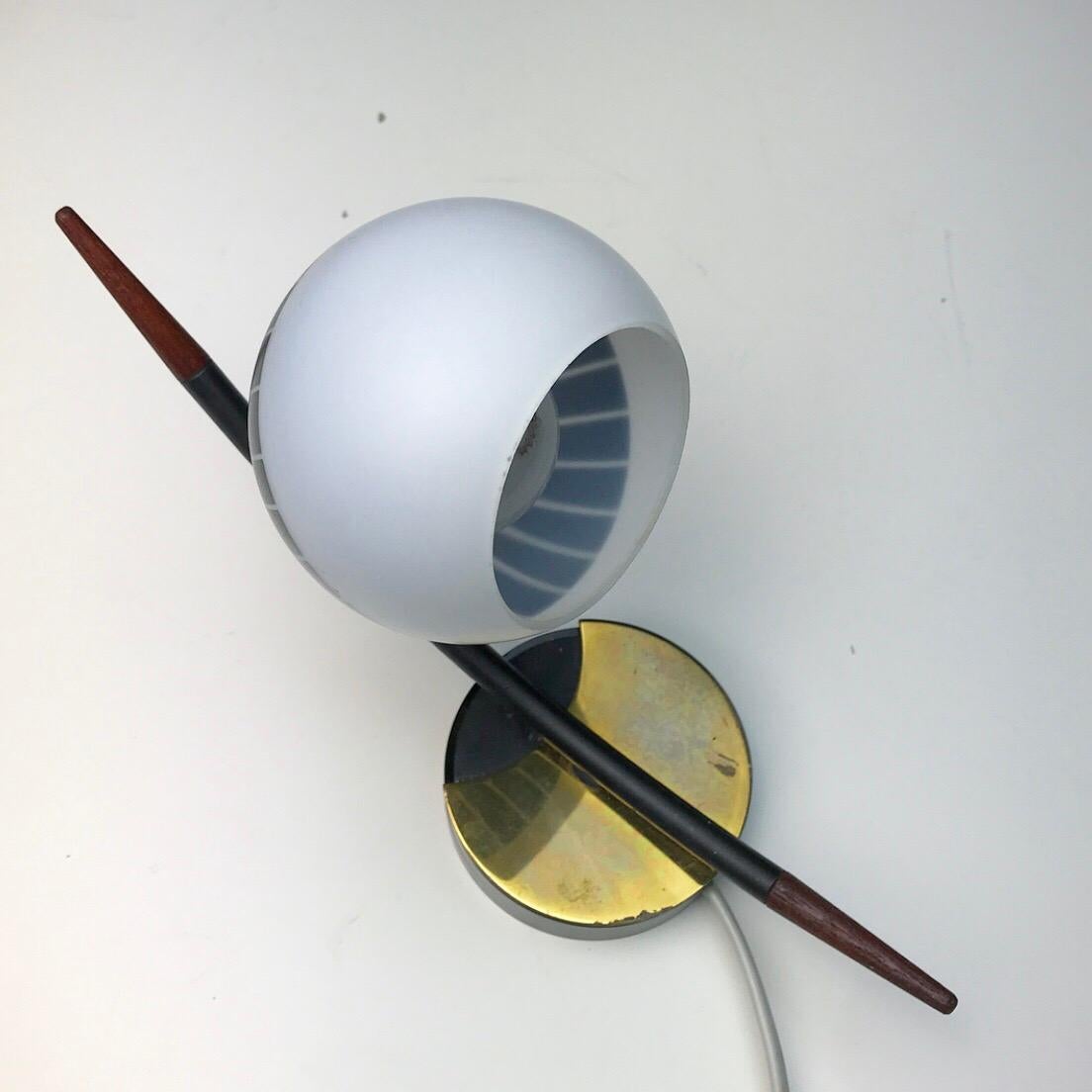 Danish 1950s Opaline Glass Wall Sconce 1