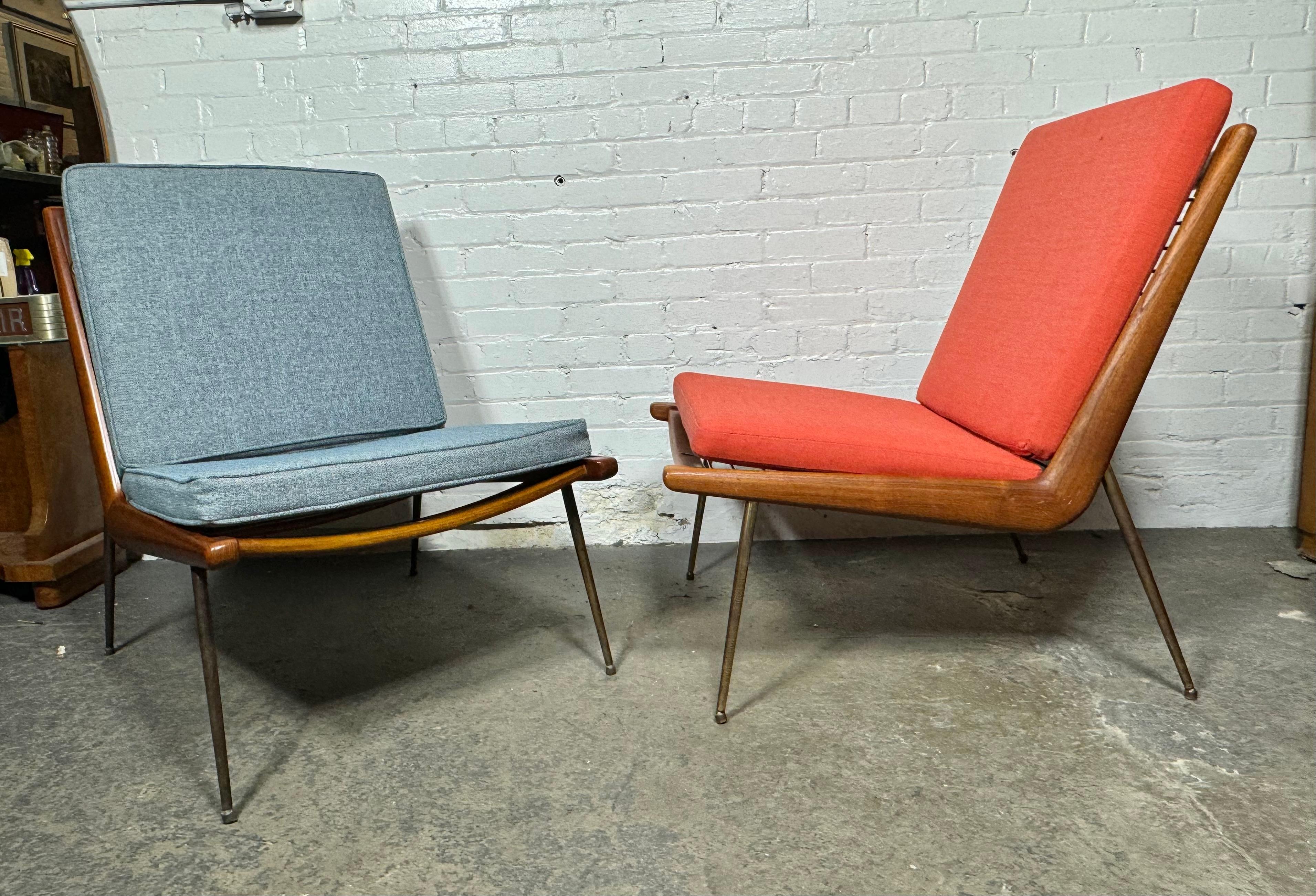 Danish 1950s Peter Hvidt & Orla Molgaard Nielsen Boomerang Chair, France & Son For Sale 4