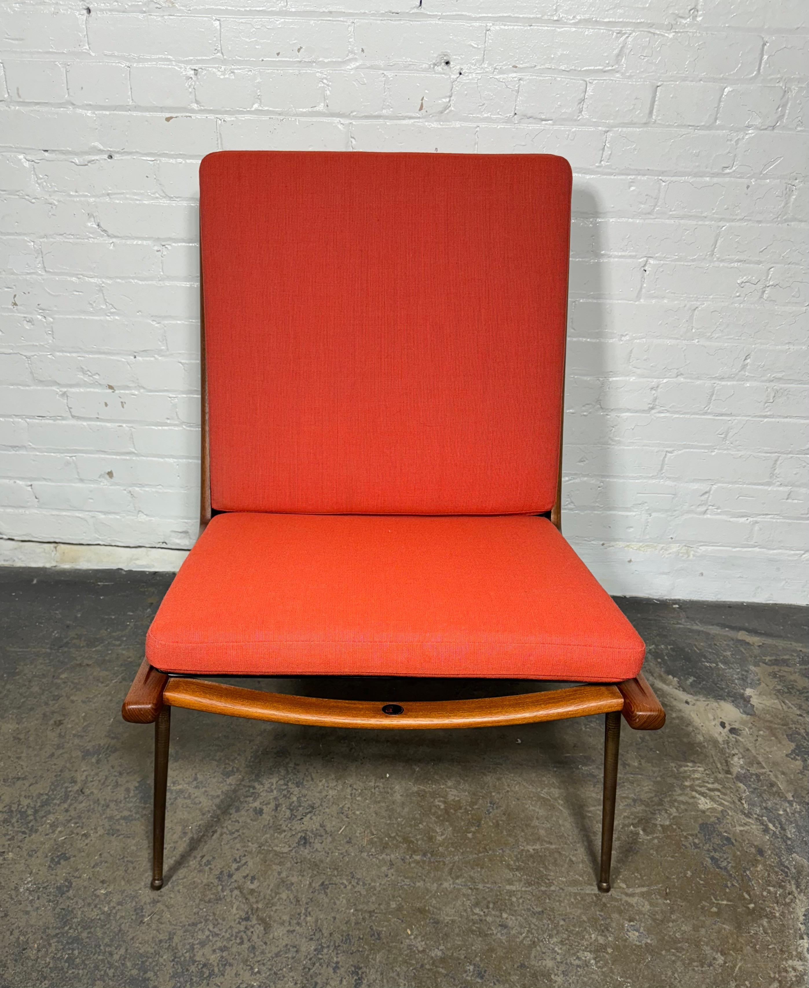 Danish 1950s Peter Hvidt & Orla Molgaard Nielsen Boomerang Chair, France & Son In Good Condition For Sale In Buffalo, NY