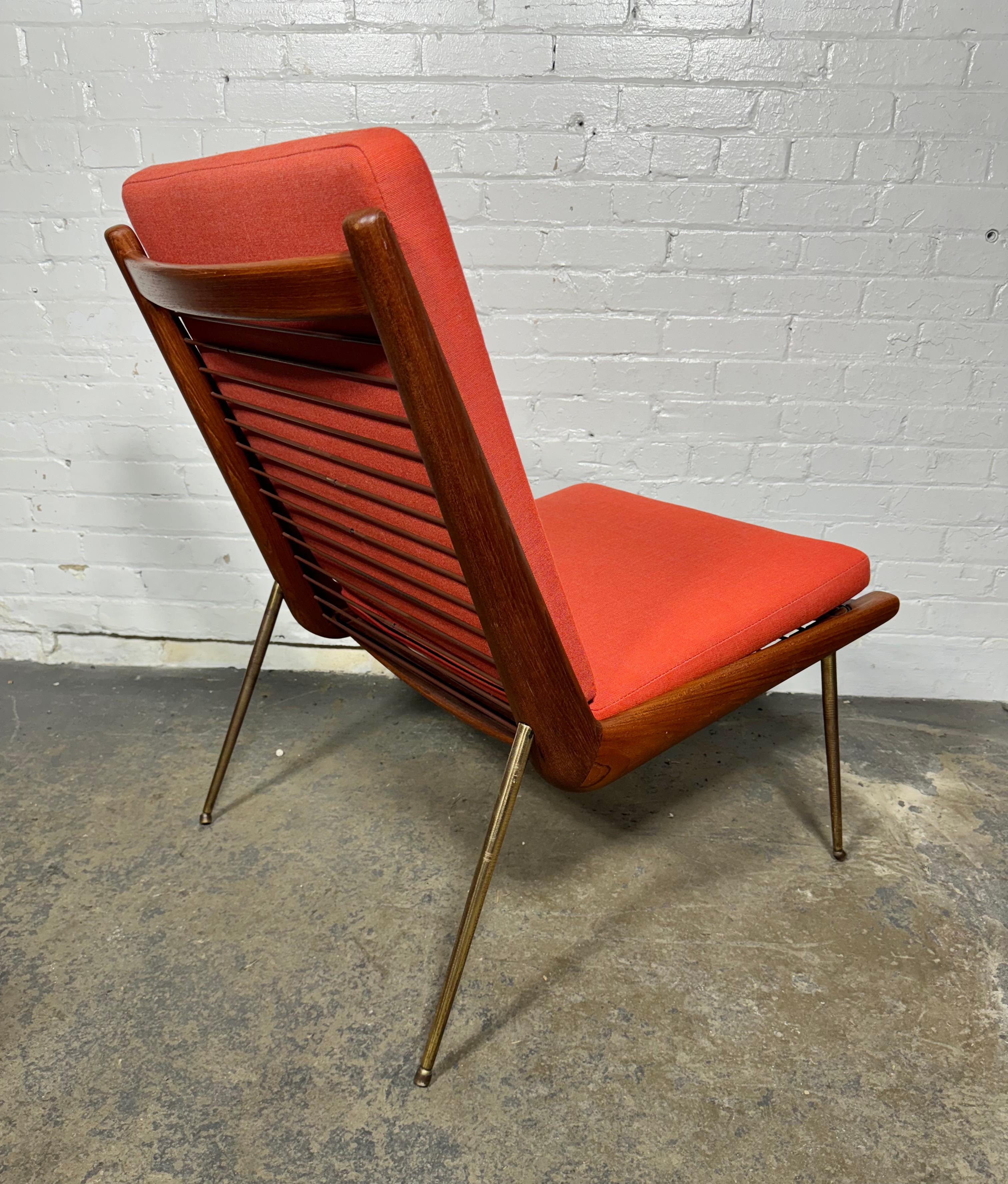 Mid-20th Century Danish 1950s Peter Hvidt & Orla Molgaard Nielsen Boomerang Chair, France & Son For Sale