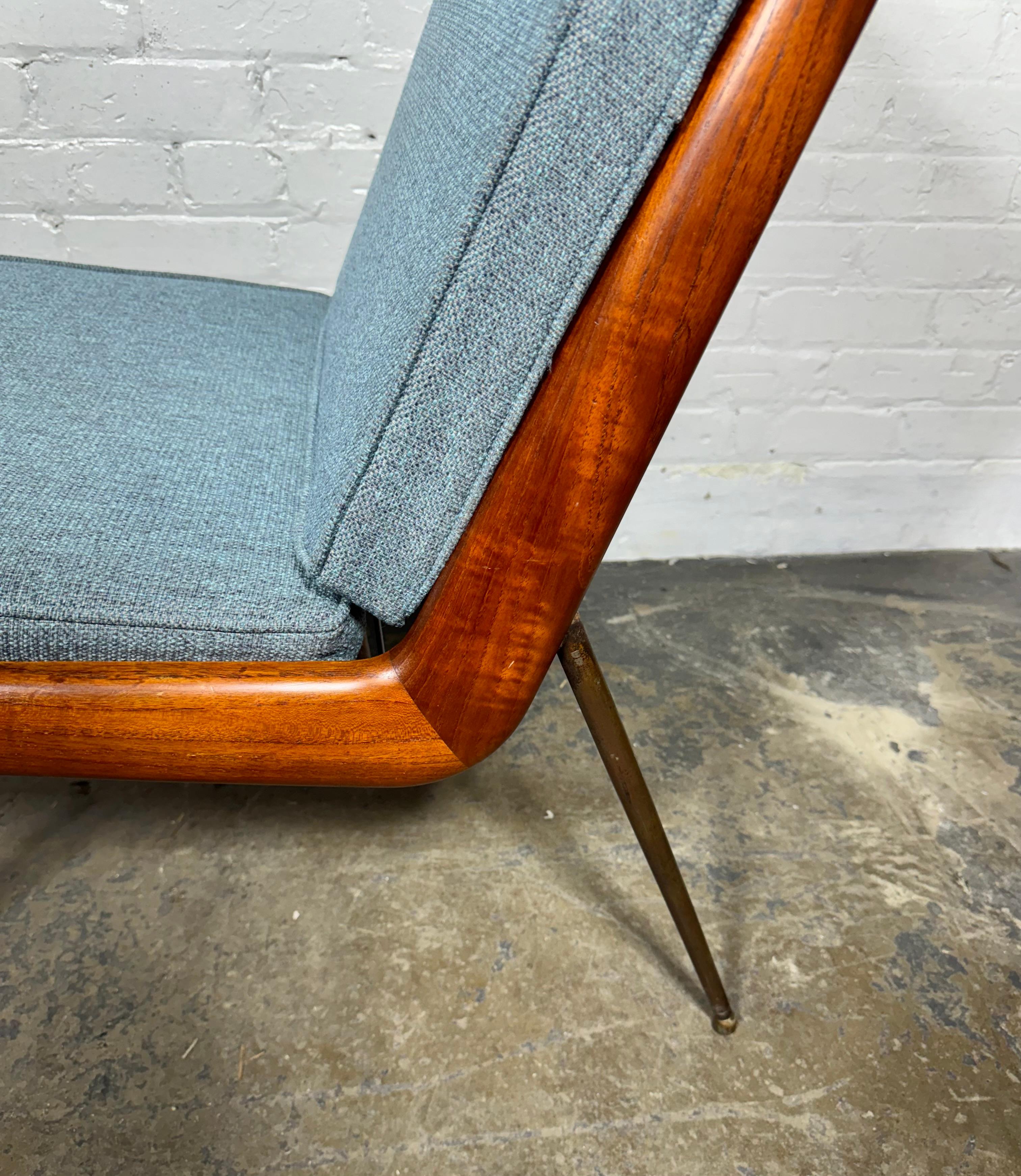 Danish 1950s Peter Hvidt & Orla Molgaard Nielsen Boomerang Chair, France & Son For Sale 1