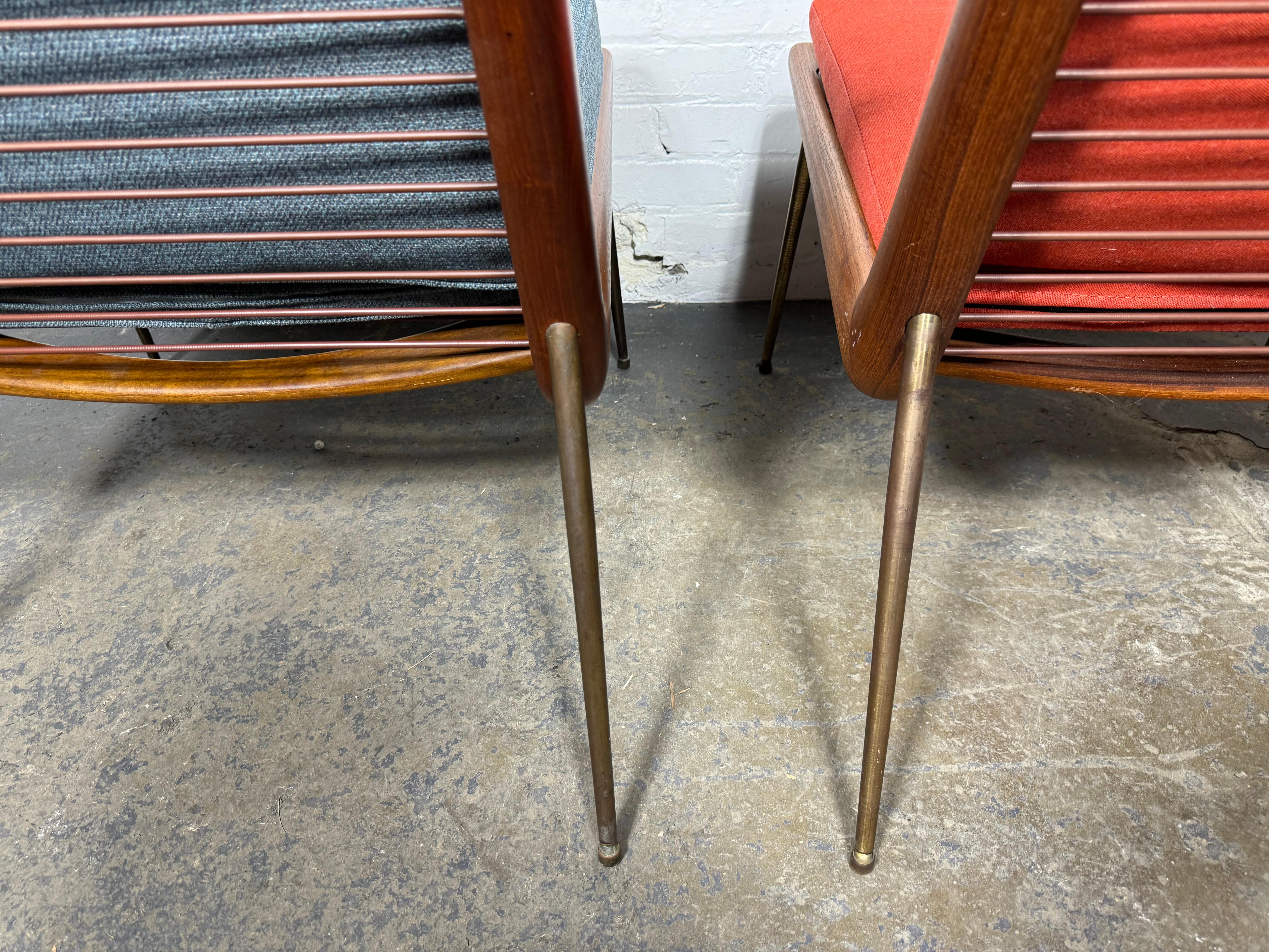 Danish 1950s Peter Hvidt & Orla Molgaard Nielsen Boomerang Chair, France & Son For Sale 2