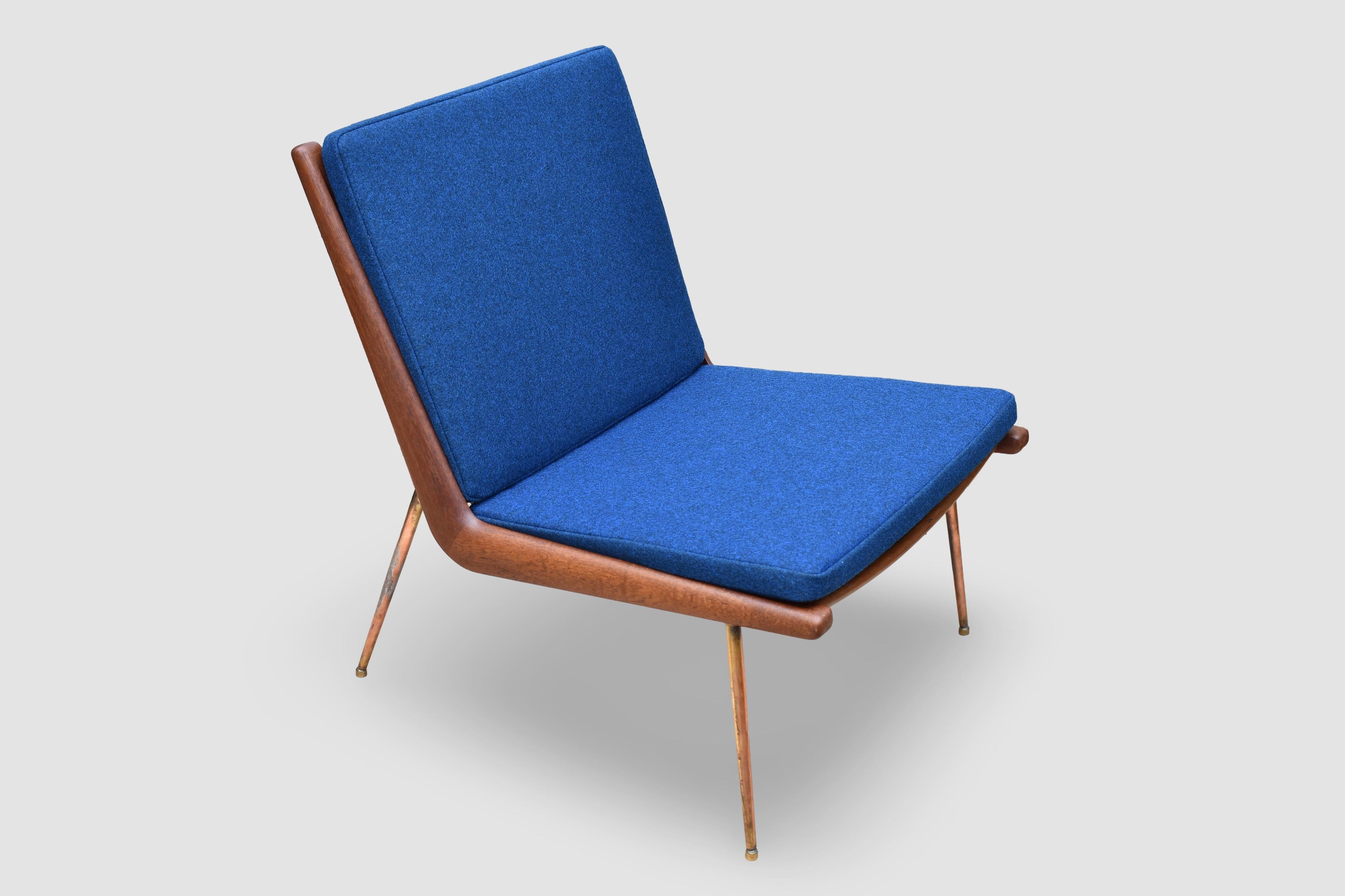 Danish 1950s Peter Hvidt & Orla Molgaard Nielsen Boomerang Chair, France & Son For Sale 3