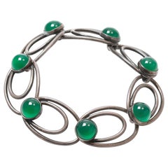 Vintage Danish 1950s Silver Bracelet by Nils Erik From