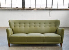 Danish 1950s Sofa Attributed to Fritz Hansen Model 1669 Variant