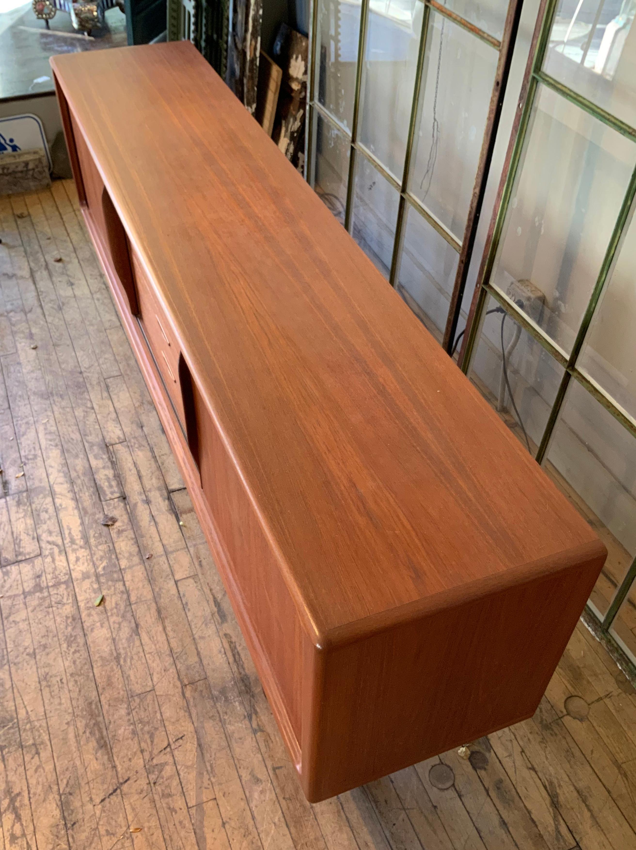 Danish 1950s Teak Credenza Cabinet 2