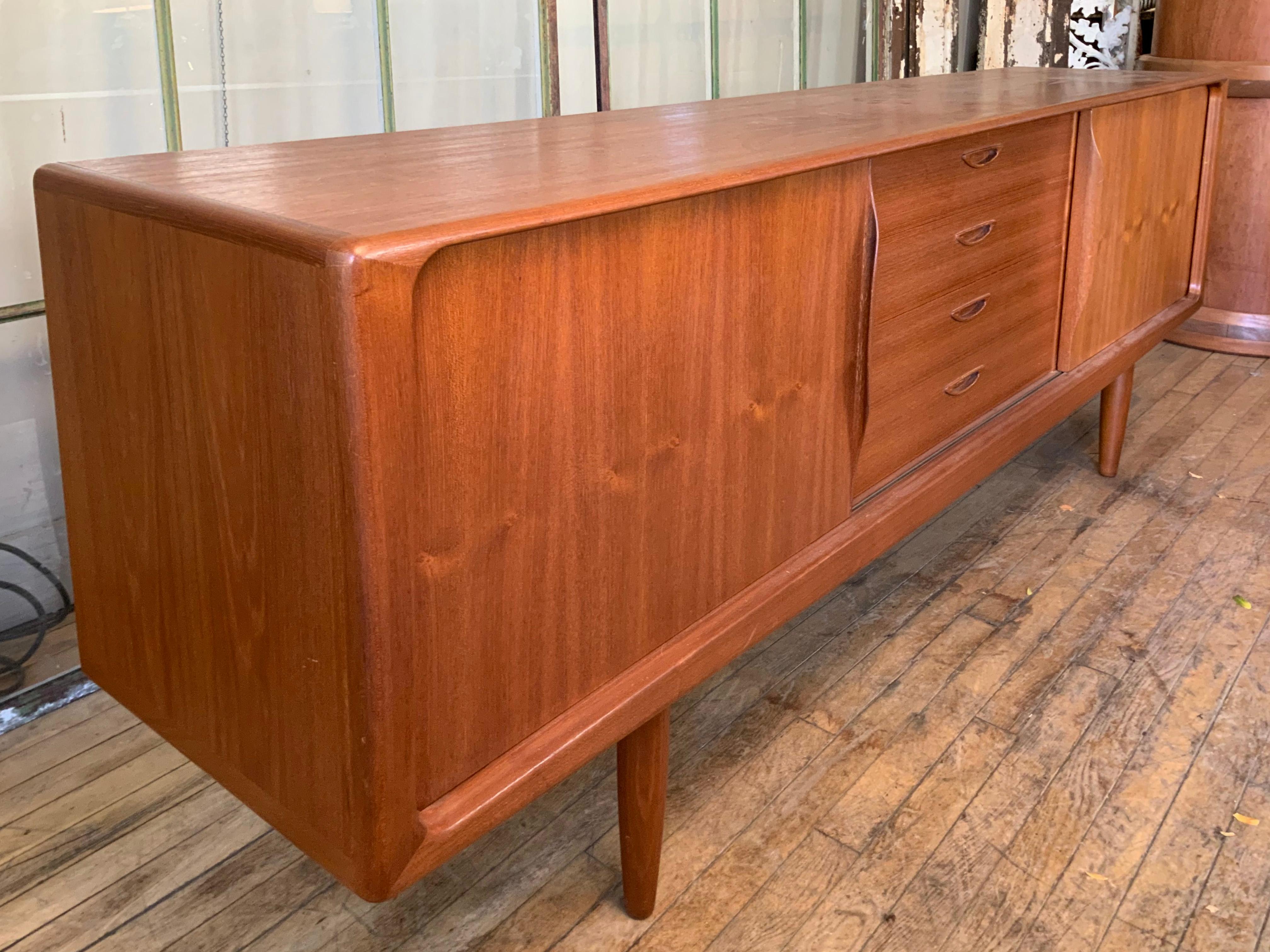 Danish 1950s Teak Credenza Cabinet 3