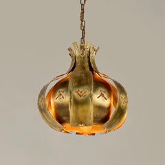 Svend Aage Holm-Sørensen 'Palm' Pendant Light, Danish Design, 1960