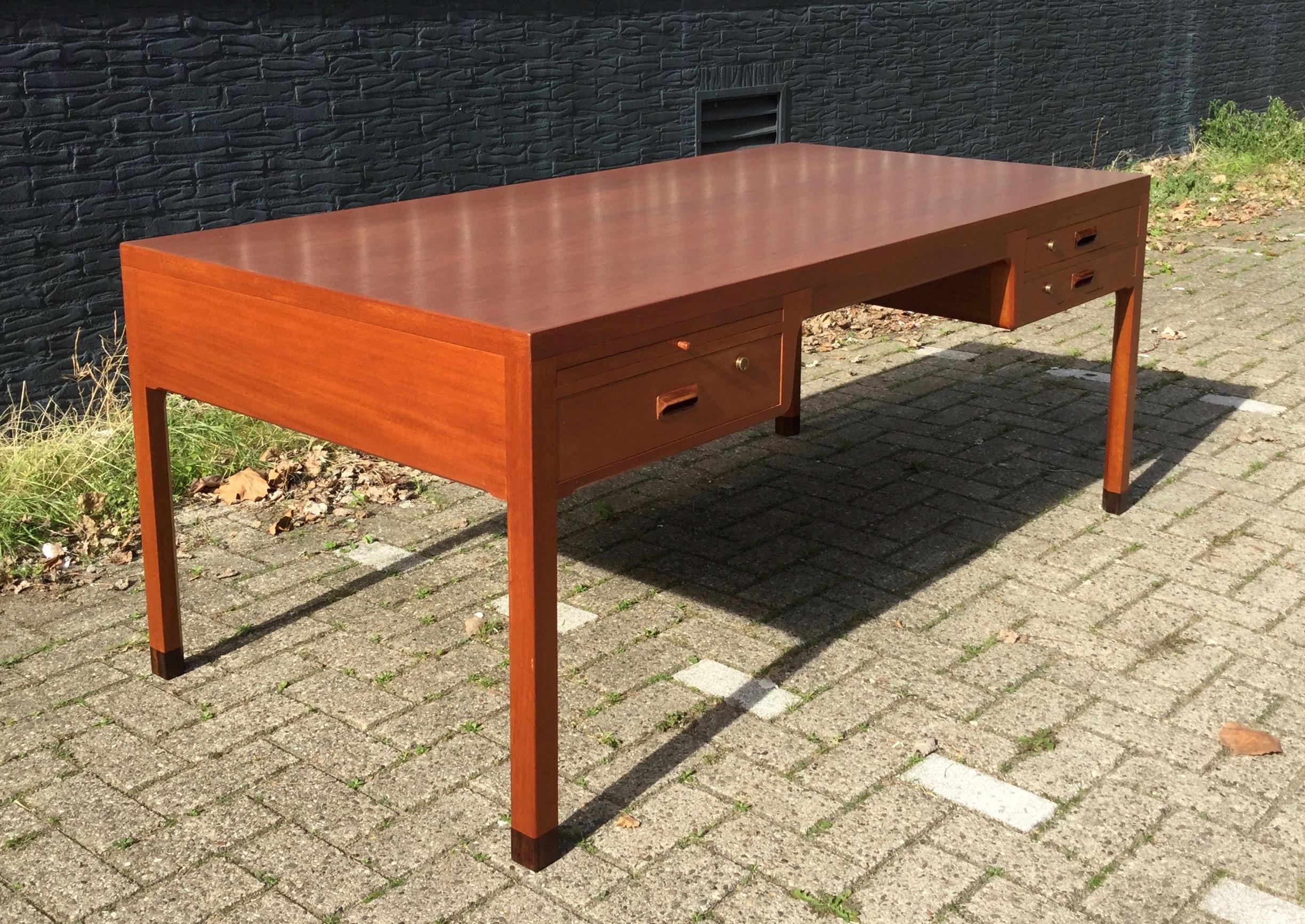 Mid-20th Century Beautiful Danish Desk by Aksel Bender Madsen & Ejner Larsen, Denmark 1960's 