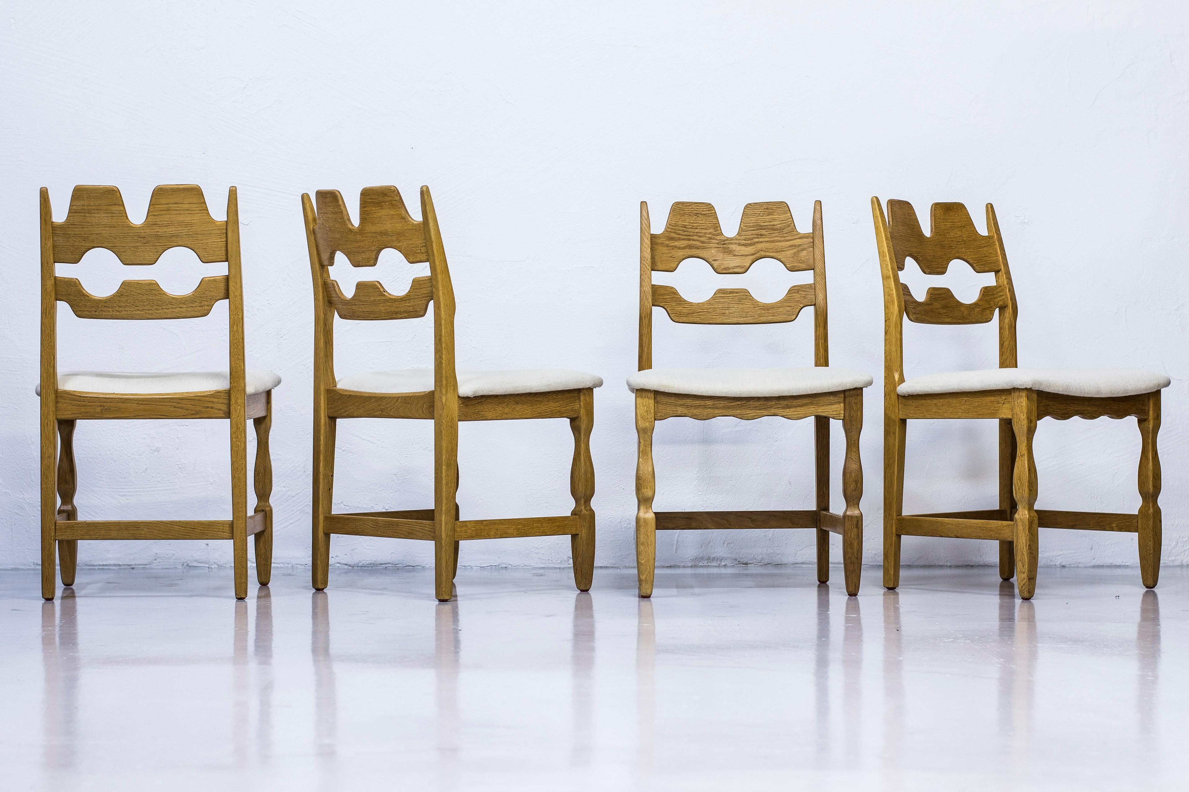Mid-20th Century Danish 1960s Dining Chairs in Oak by Henning Kjærnulf