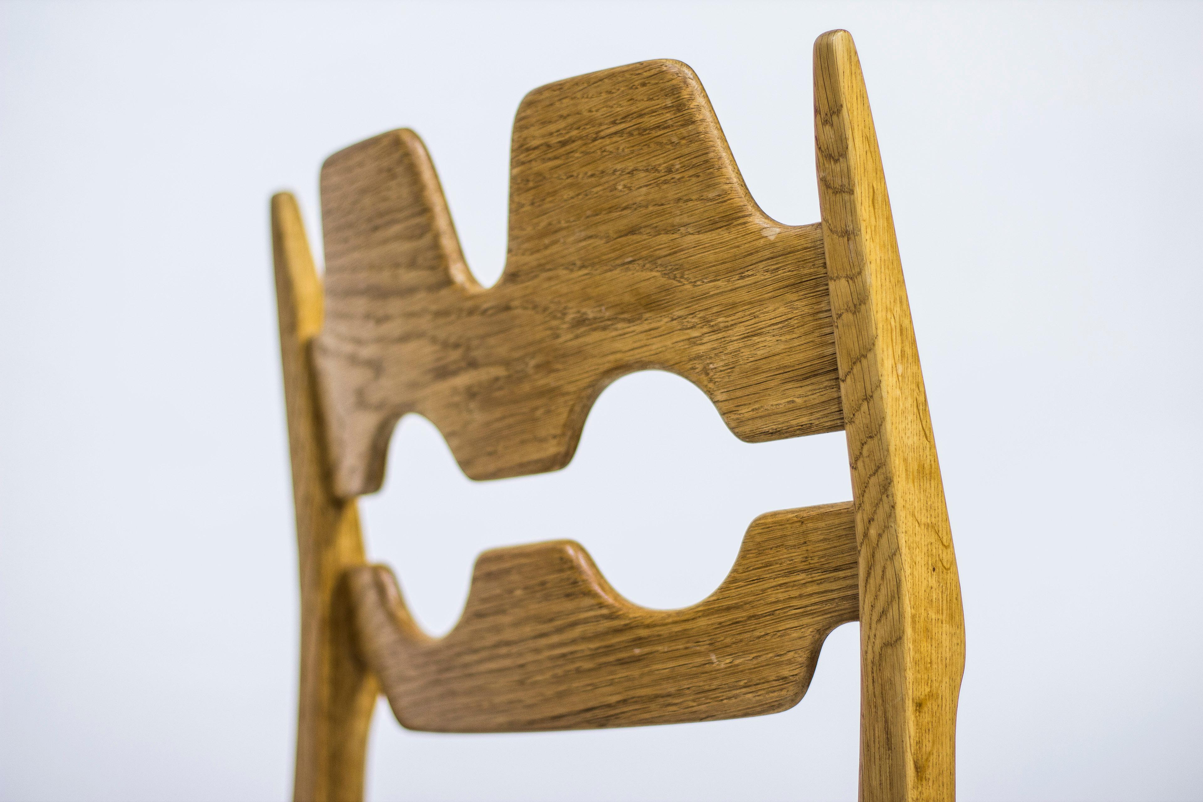 Wool Danish 1960s Dining Chairs in Oak by Henning Kjærnulf
