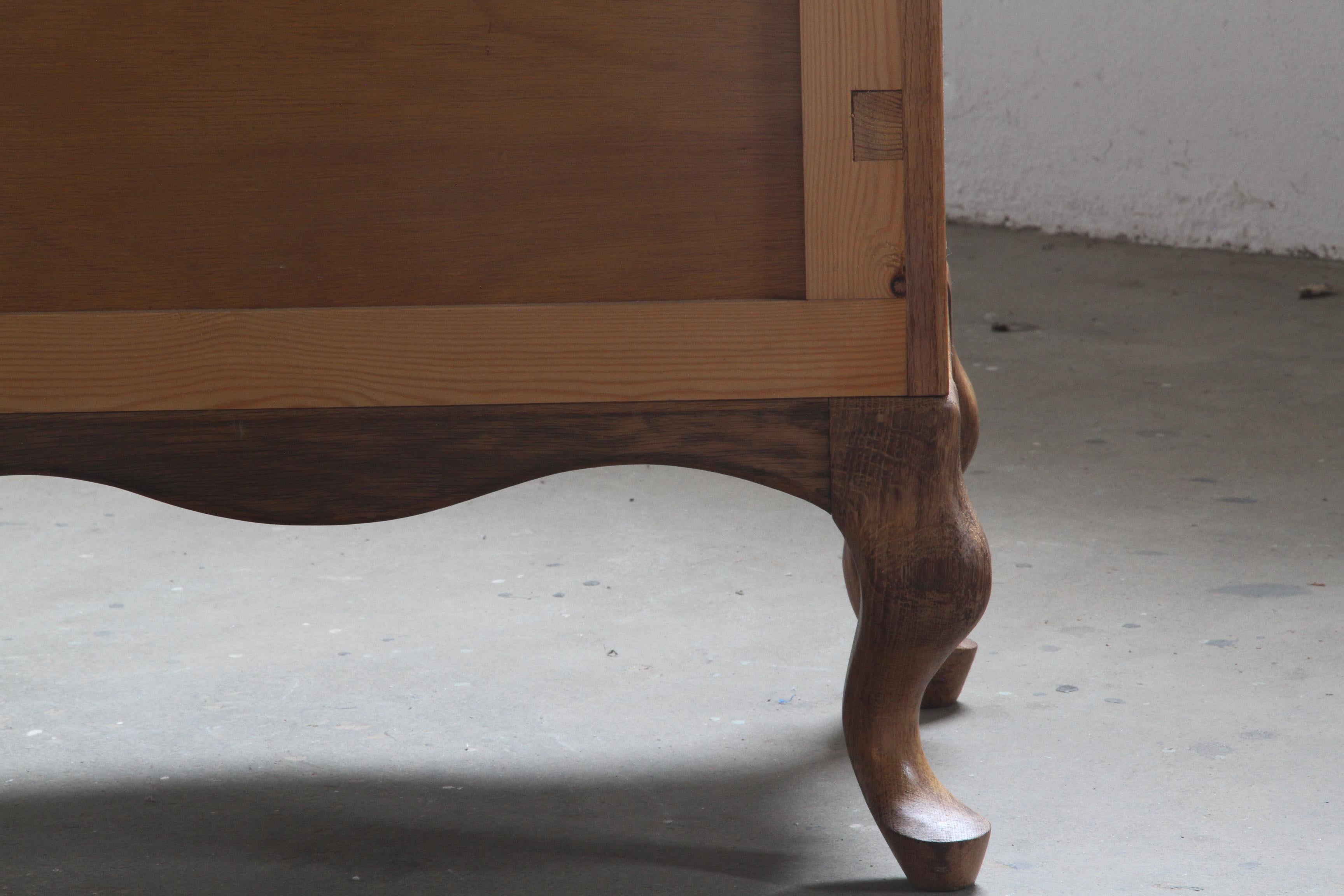 Comò danese a 6 cassetti Highboy degli anni '60 in Oak in vendita 10