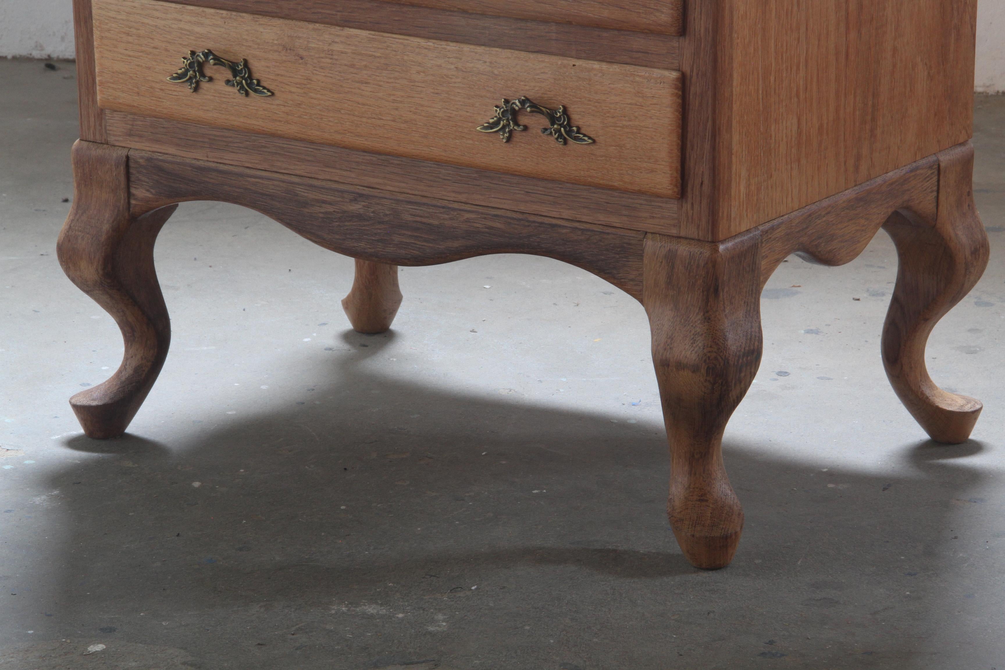 Comò danese a 6 cassetti Highboy degli anni '60 in Oak in vendita 1