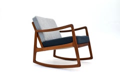 Danish 1960s Ole Wanscher Rocking Chair For France & Son