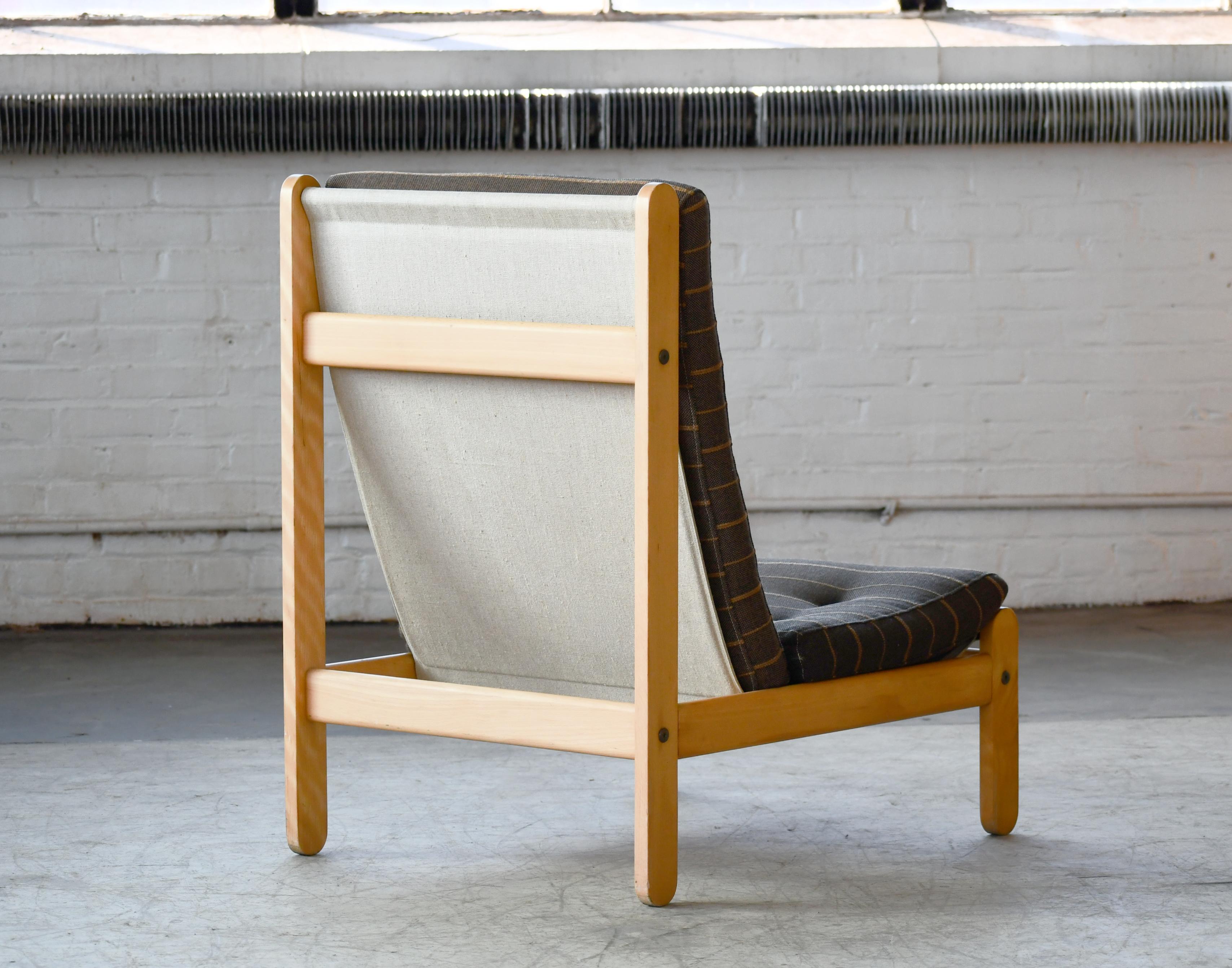 Danish 1960s Rag Chair in Oak by Bernt Petersen for Chiang 2