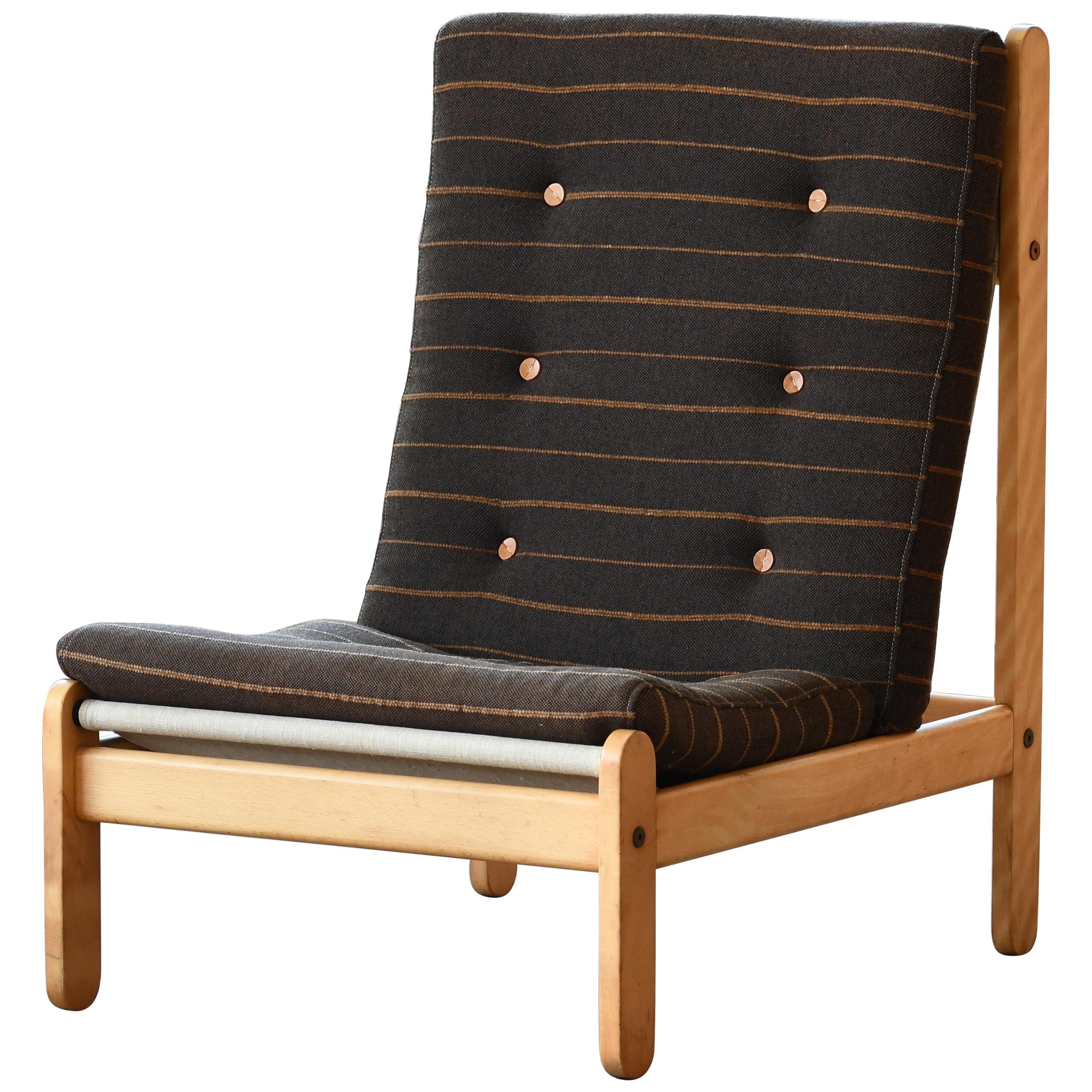Danish 1960s Rag Chair in Oak by Bernt Petersen for Chiang