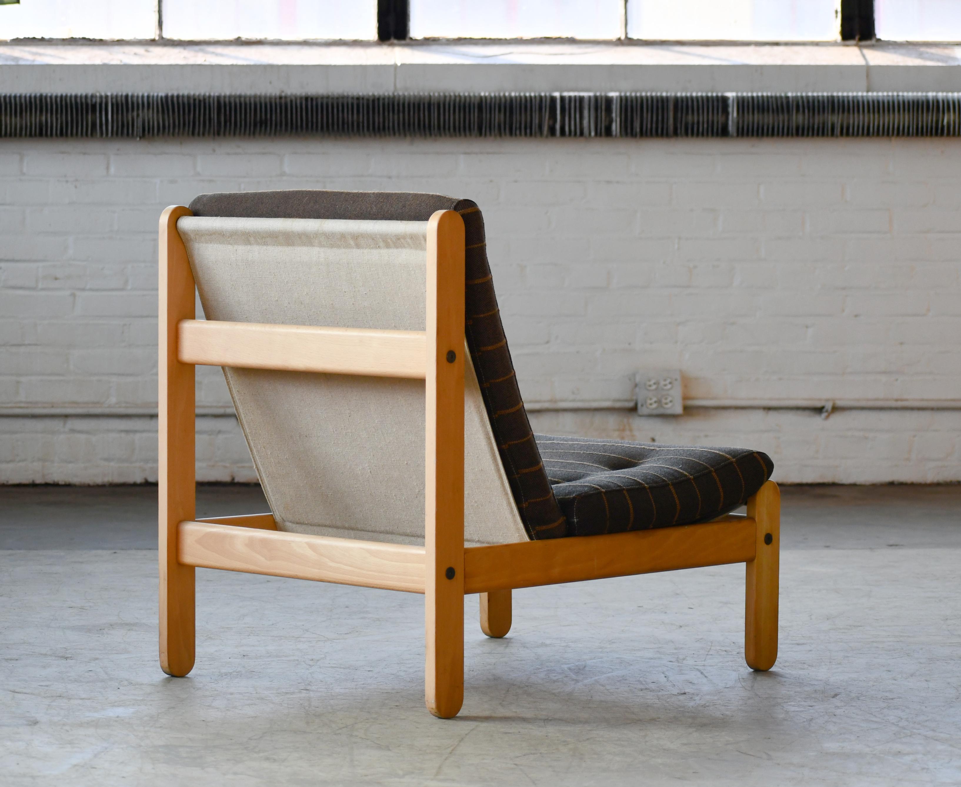 Danish 1960s Rag Chair Variant in Oak by Bernt Petersen for Chiang 2