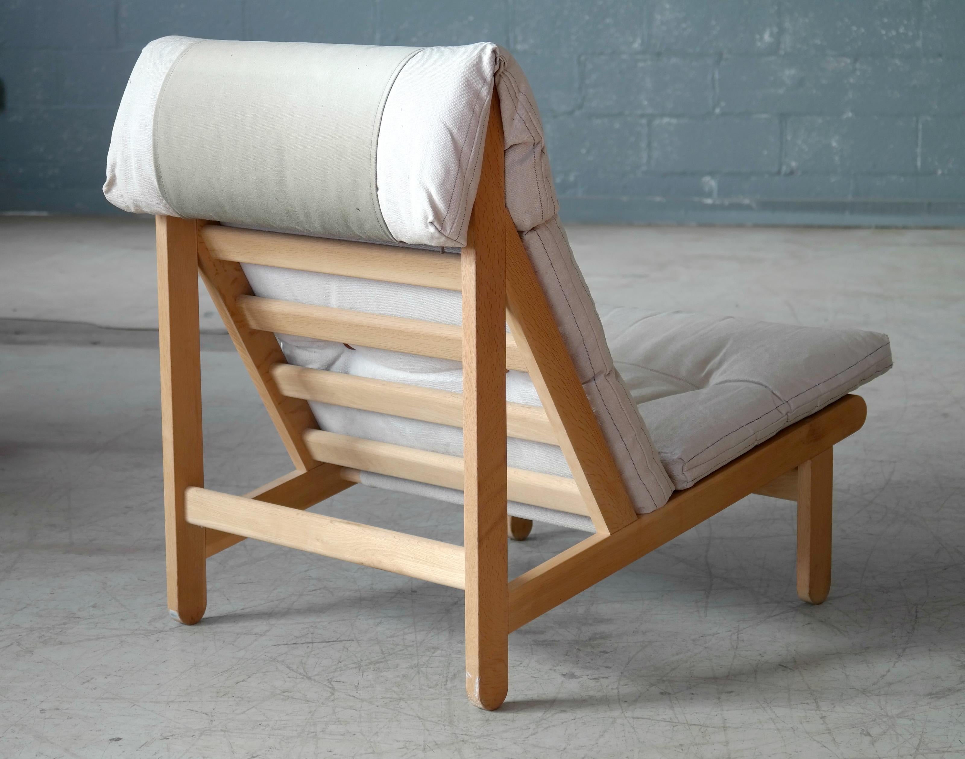 Mid-20th Century Danish 1960s Rag Chair in Oak by Bernt Petersen for Chiang
