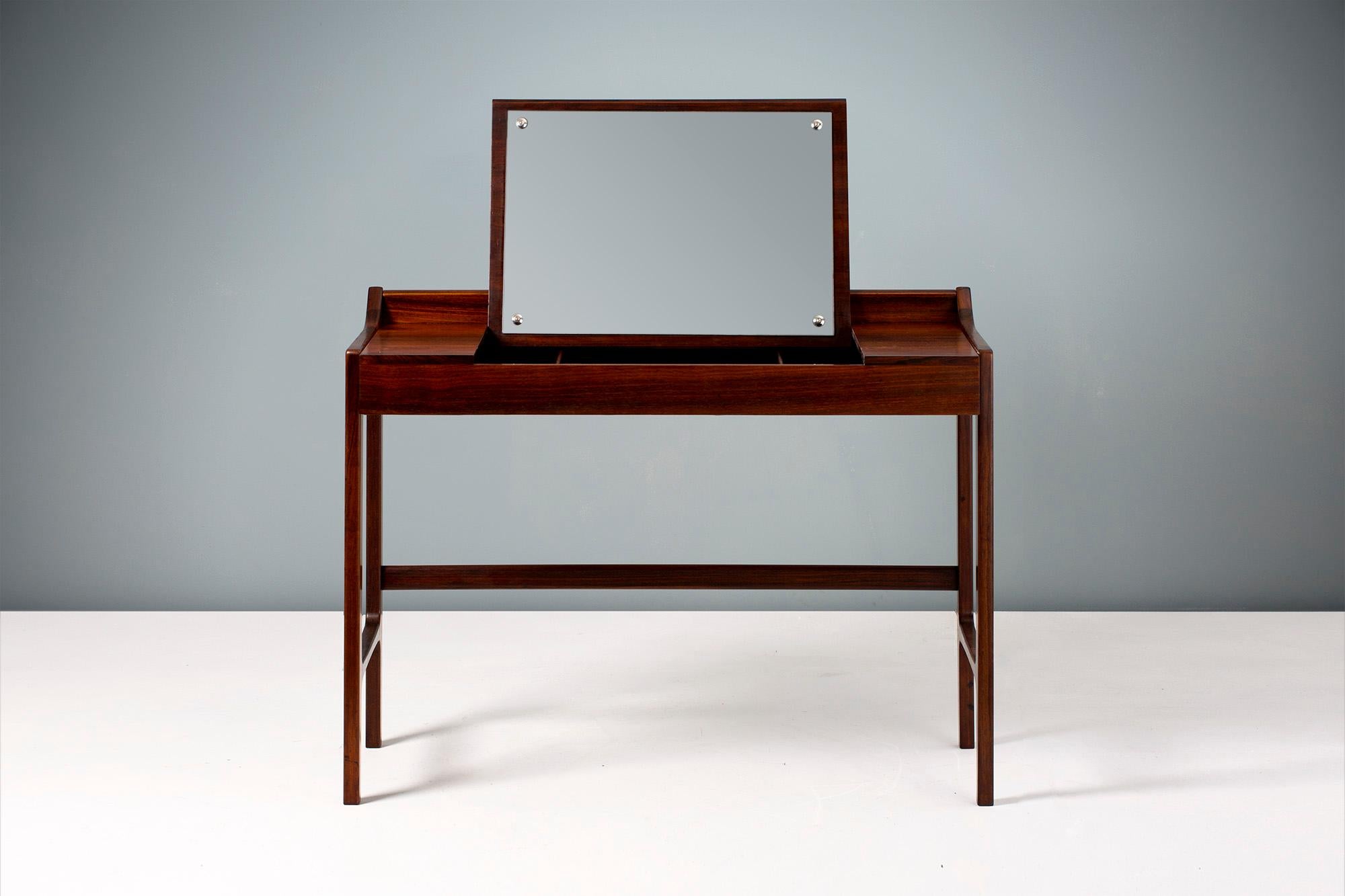 Danish 1960s Rosewood Dressing Table and Stool In Excellent Condition In London, GB