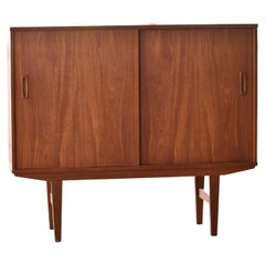 Danish 1960's Small Sideboard or Cabinet in Teak with Built-in-Bar