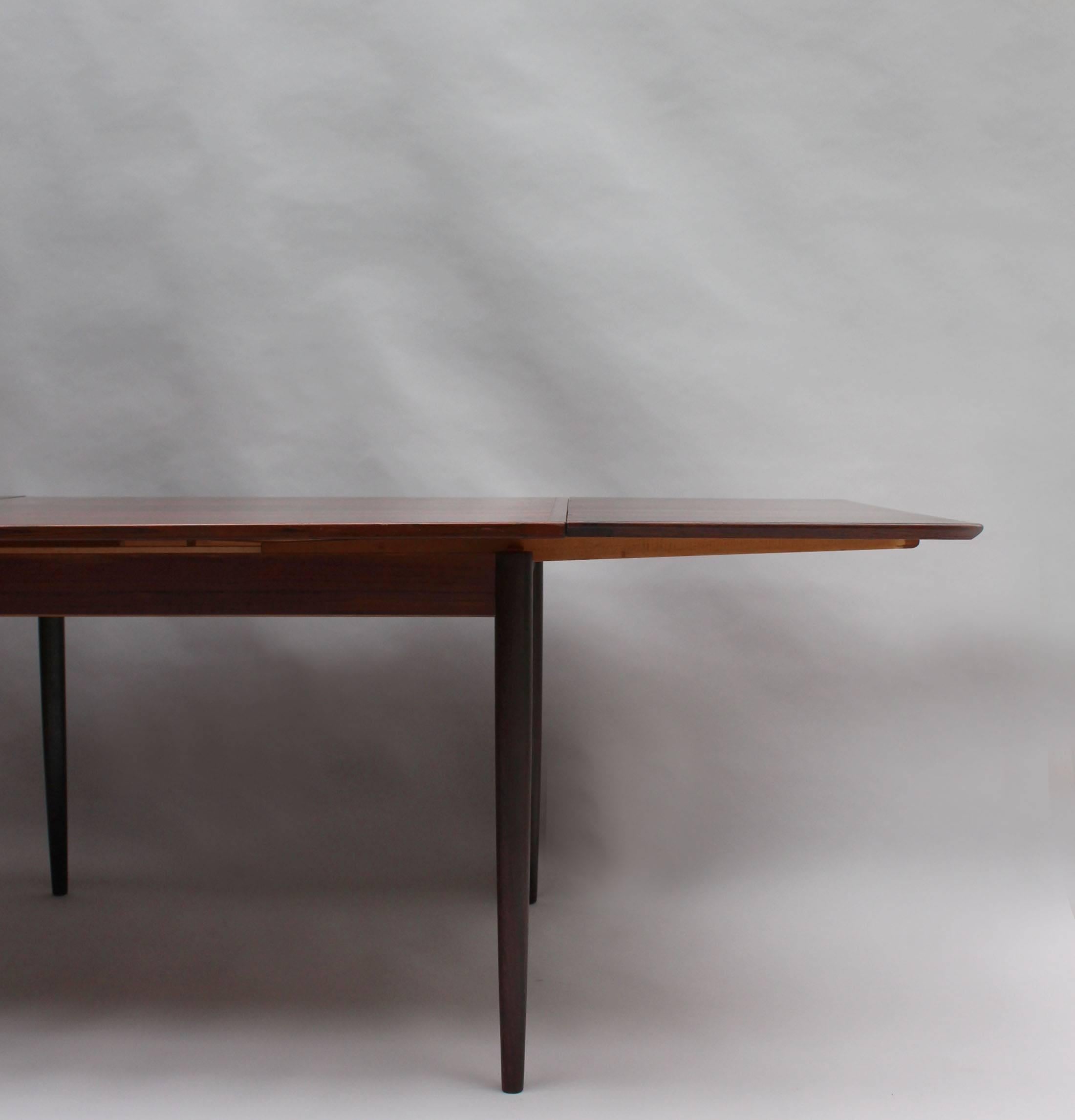 Fine Danish 1960's Rosewood Extendable Table by Svend Erik Jensens Møbelfabrik For Sale 4