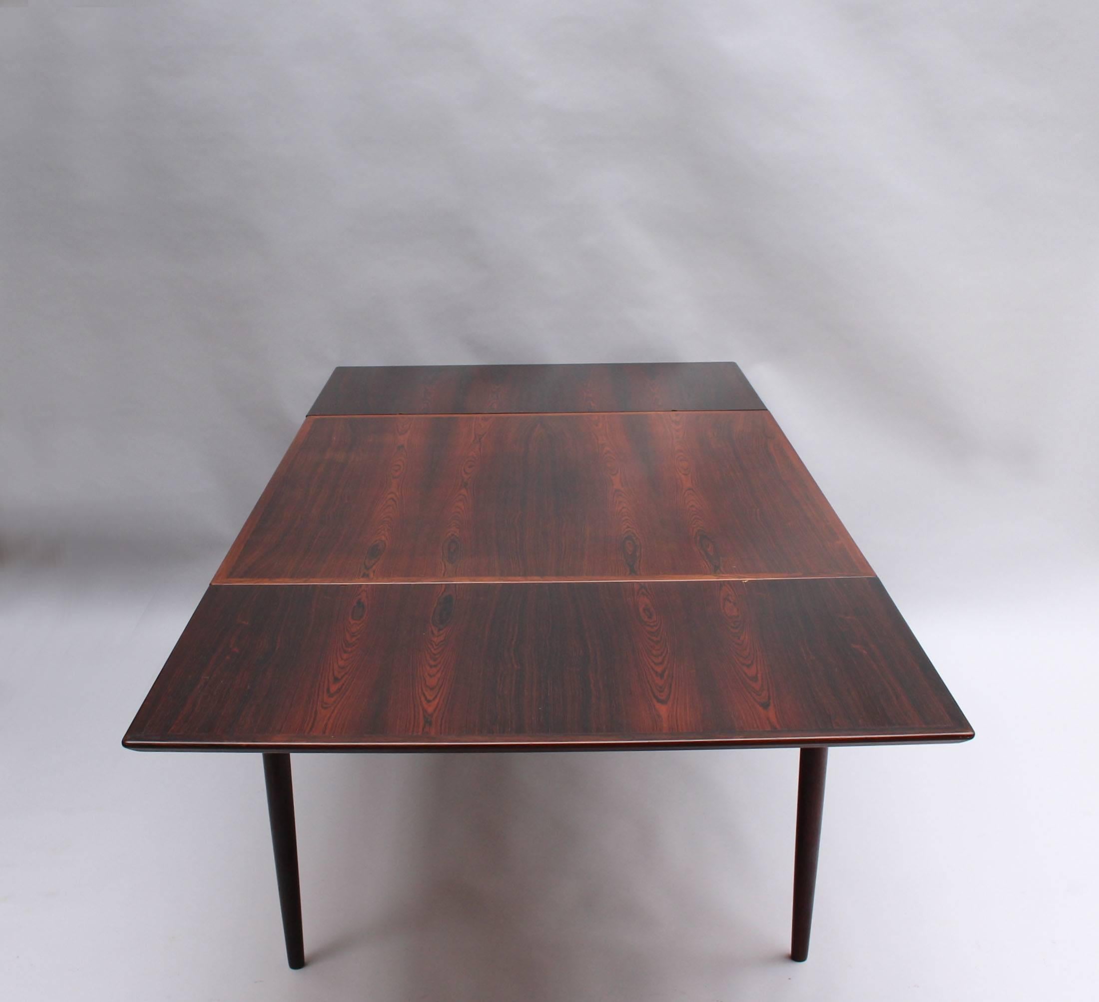 Fine Danish 1960's Rosewood Extendable Table by Svend Erik Jensens Møbelfabrik For Sale 2