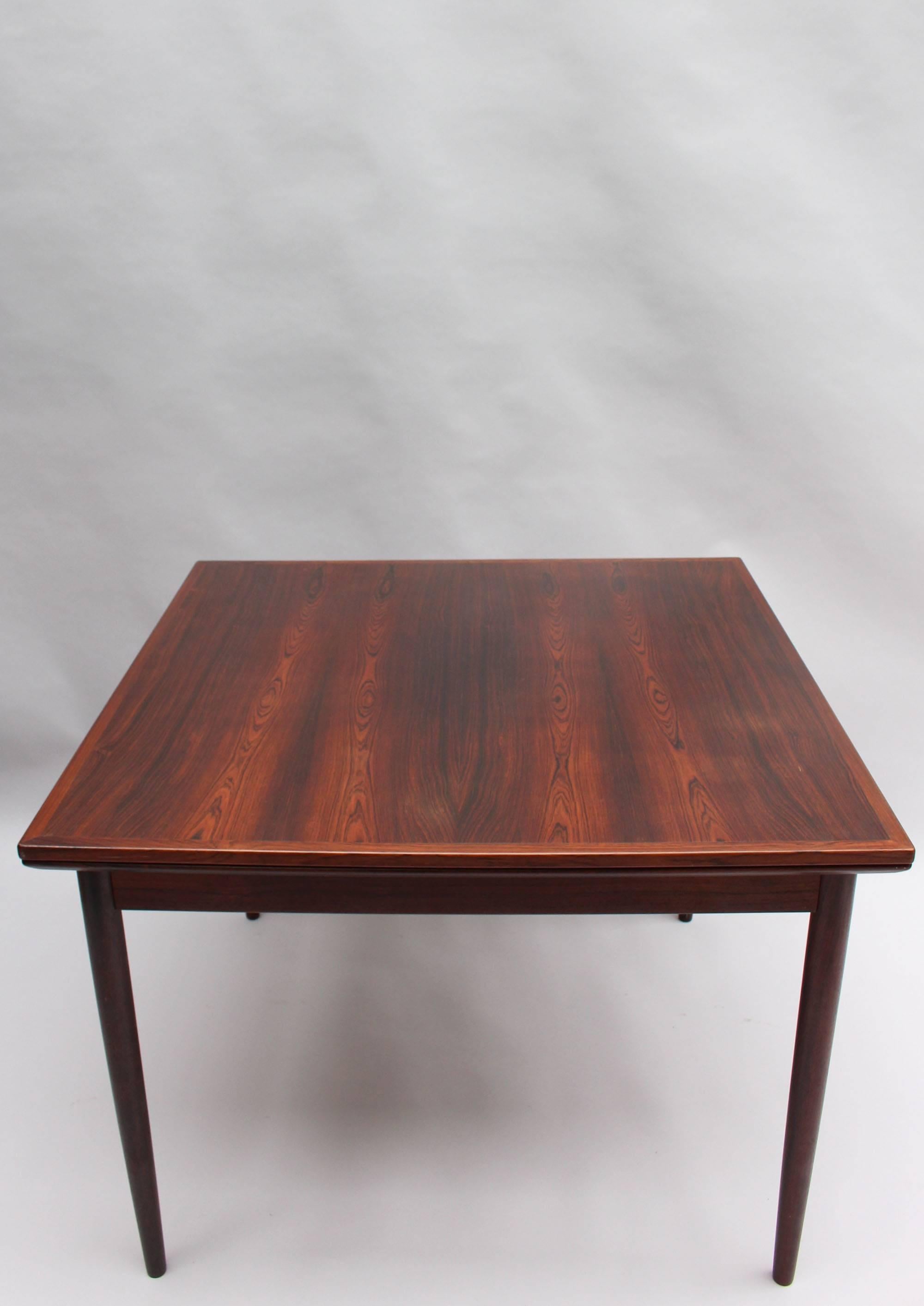 Fine Danish 1960's Rosewood Extendable Table by Svend Erik Jensens Møbelfabrik For Sale 1