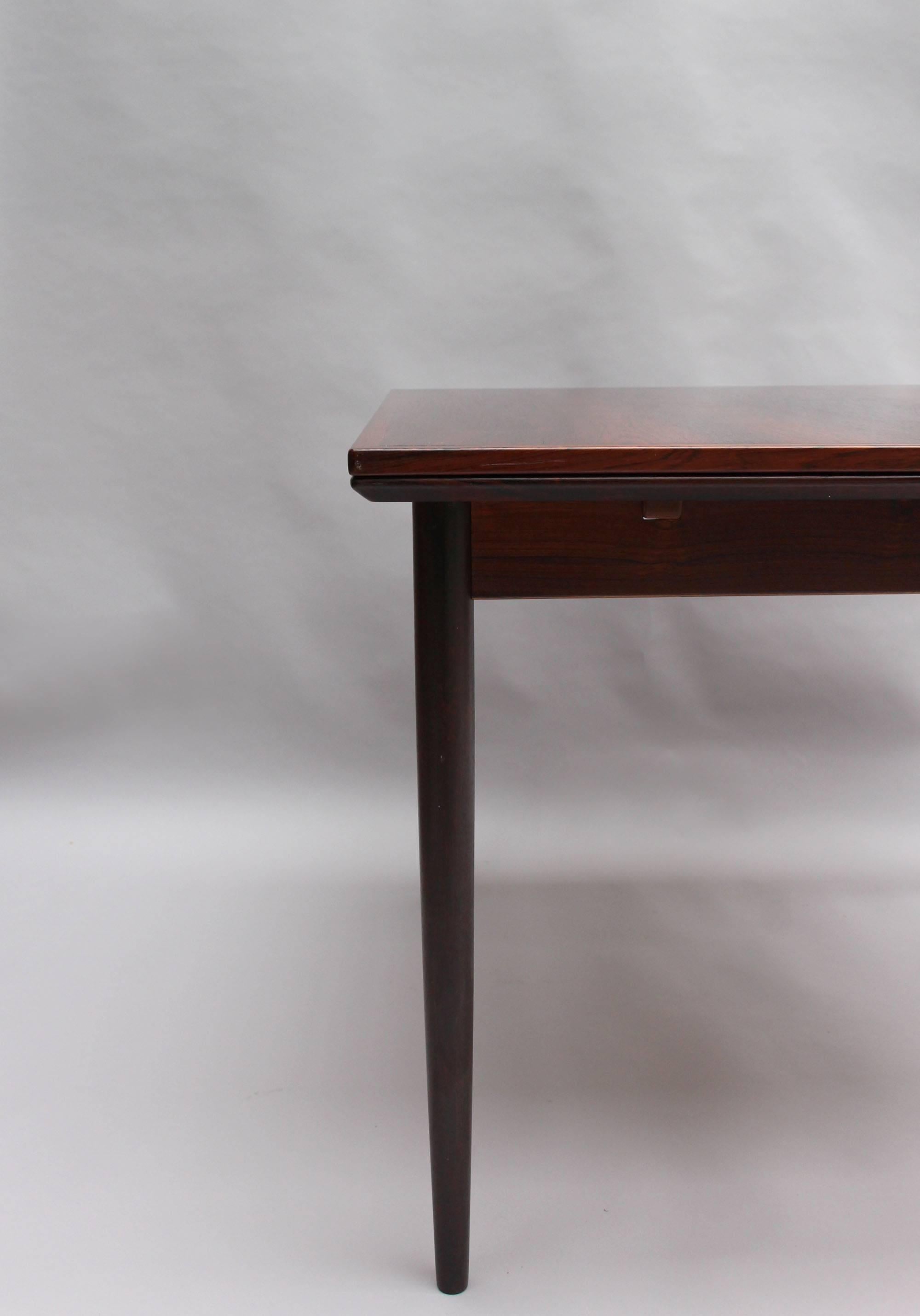 Fine Danish 1960's Rosewood Extendable Table by Svend Erik Jensens Møbelfabrik For Sale 3