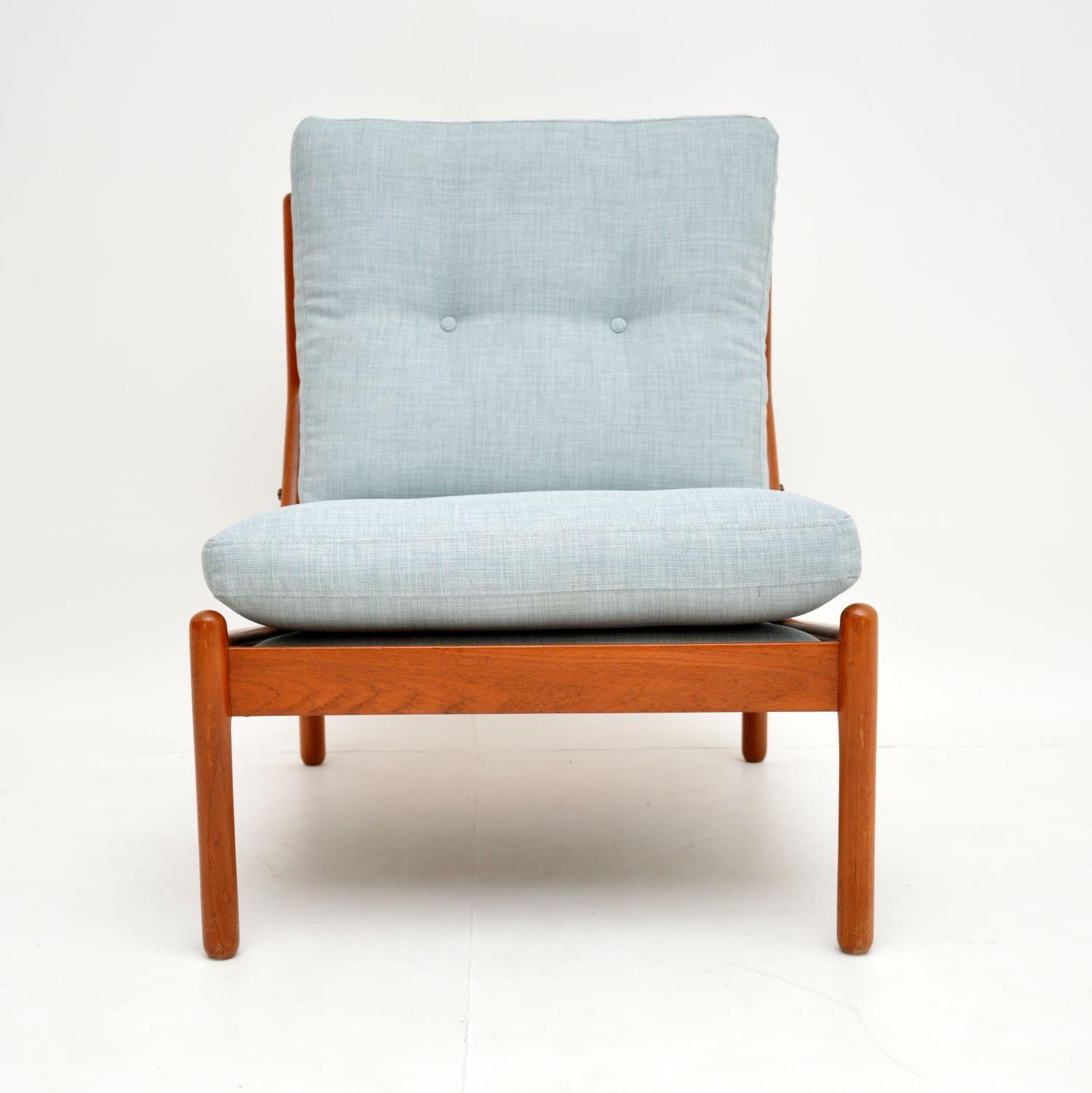 Danish 1960s Teak Lounge Chair by Illum Wikkelso In Good Condition In London, GB