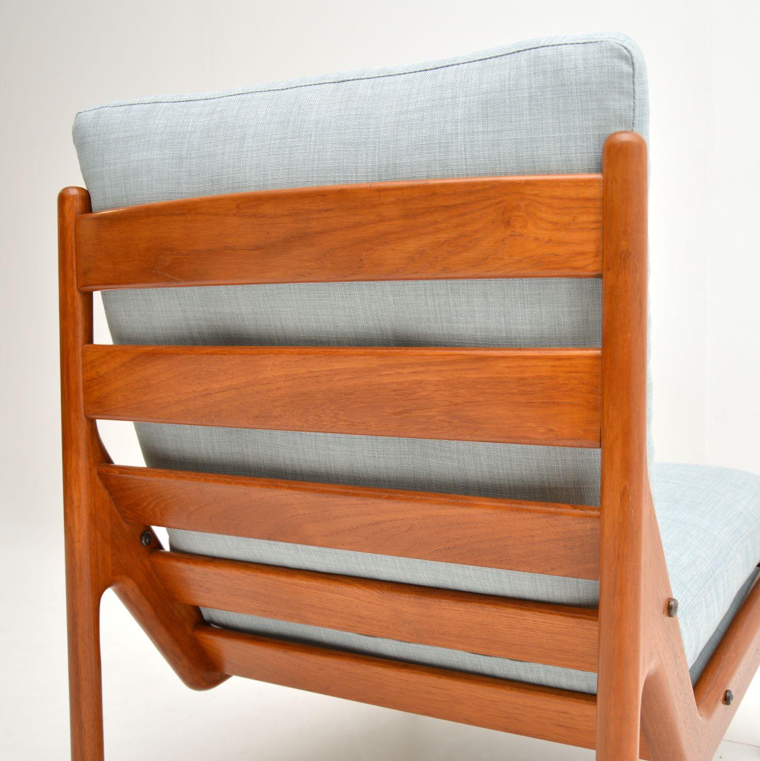 Danish 1960s Teak Lounge Chair by Illum Wikkelso 2