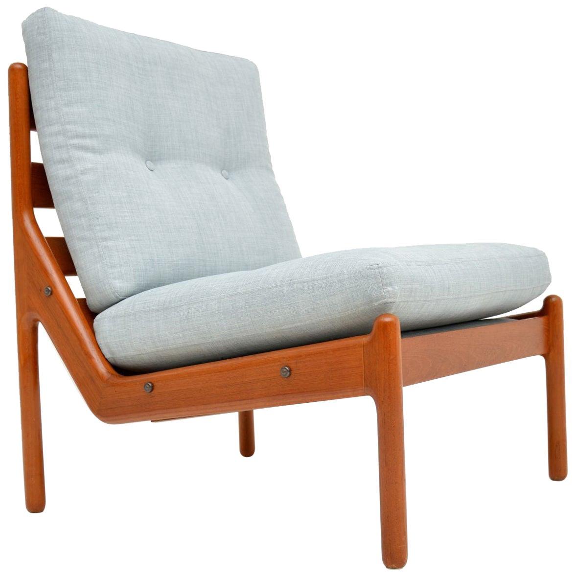 Danish 1960s Teak Lounge Chair by Illum Wikkelso