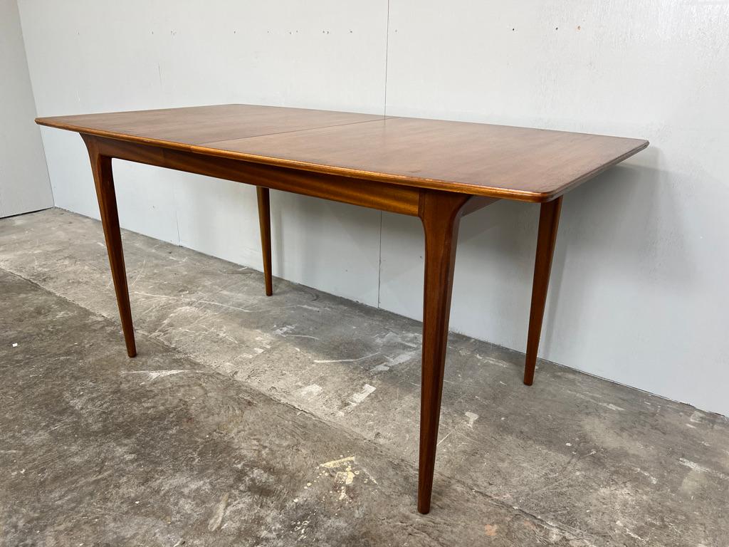20th Century Danish 1960's vintage mid century teak dining table For Sale