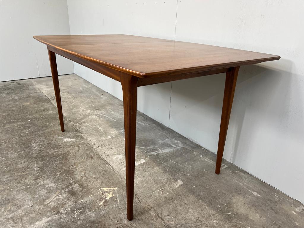 Teak Danish 1960's vintage mid century teak dining table For Sale