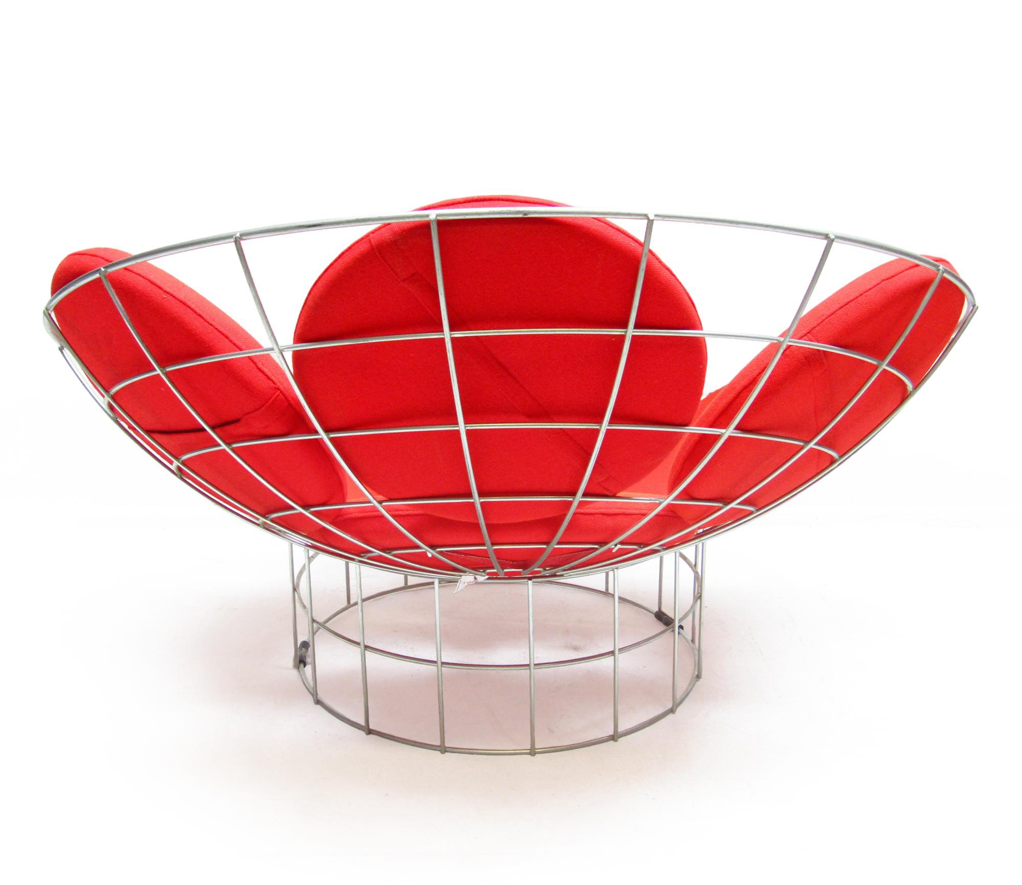 Mid-Century Modern Danish 1980s Peacock Lounge Chair By Verner Panton For Habitat For Sale
