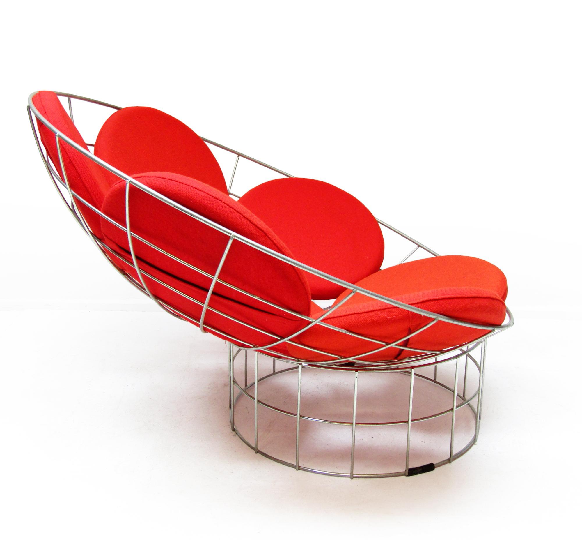 Steel Danish 1980s Peacock Lounge Chair By Verner Panton For Habitat For Sale